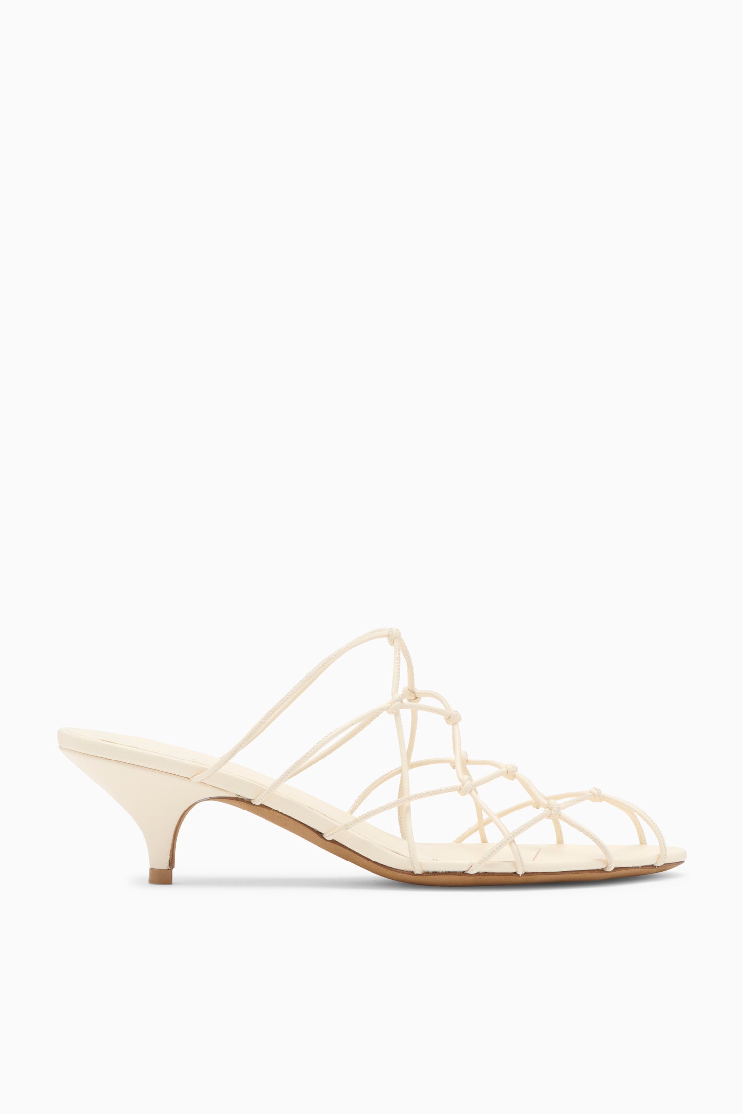 Colette Kitten Heel Sandal Pearl