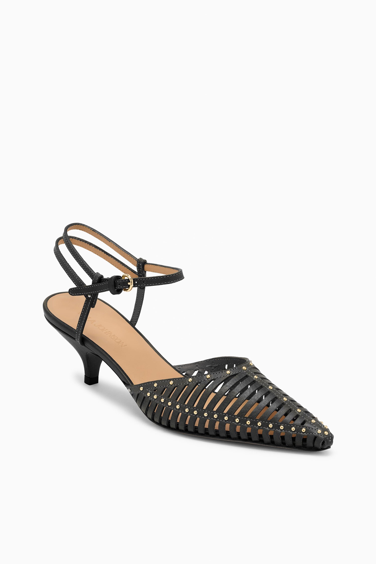 Ulla Johnson Francine Cage Kitten Heel - Noir