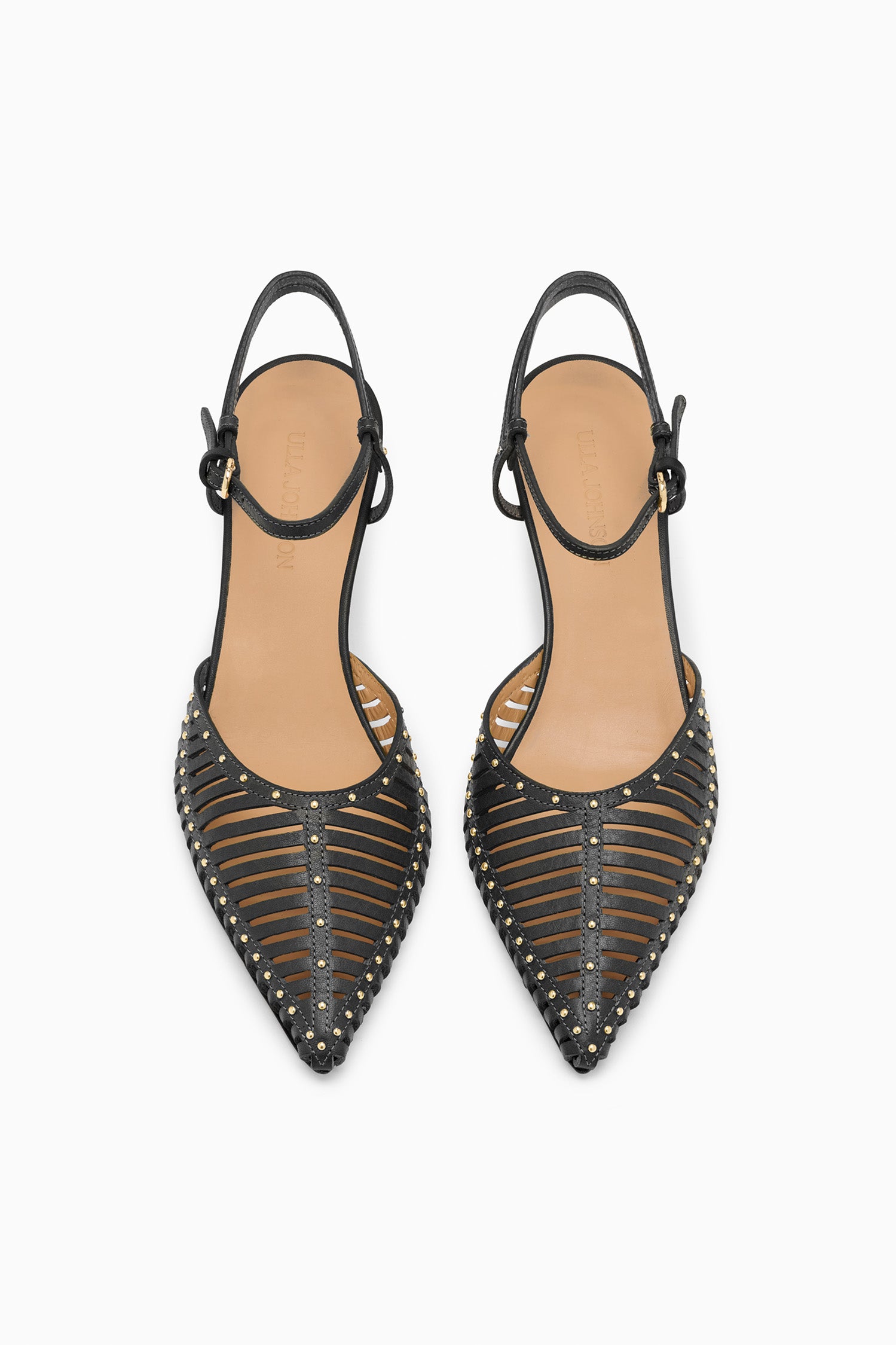Ulla Johnson Francine Cage Kitten Heel - Noir