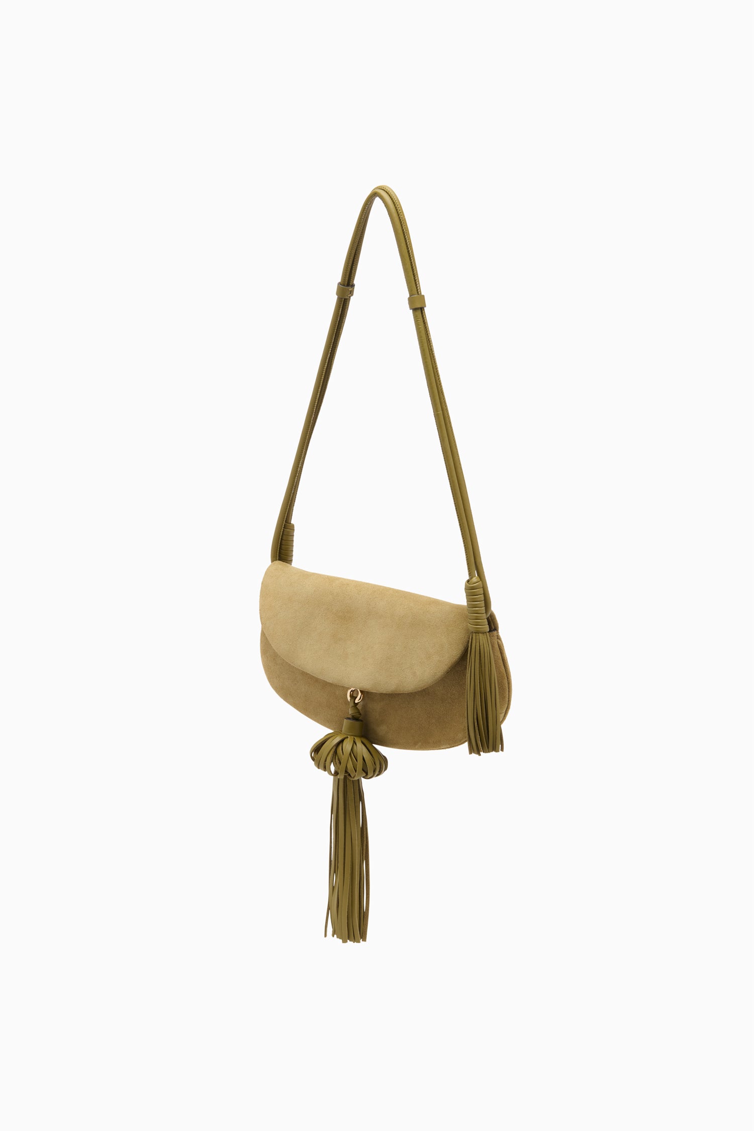 Ulla Johnson Paloma Flap Tassel Bag - Olive