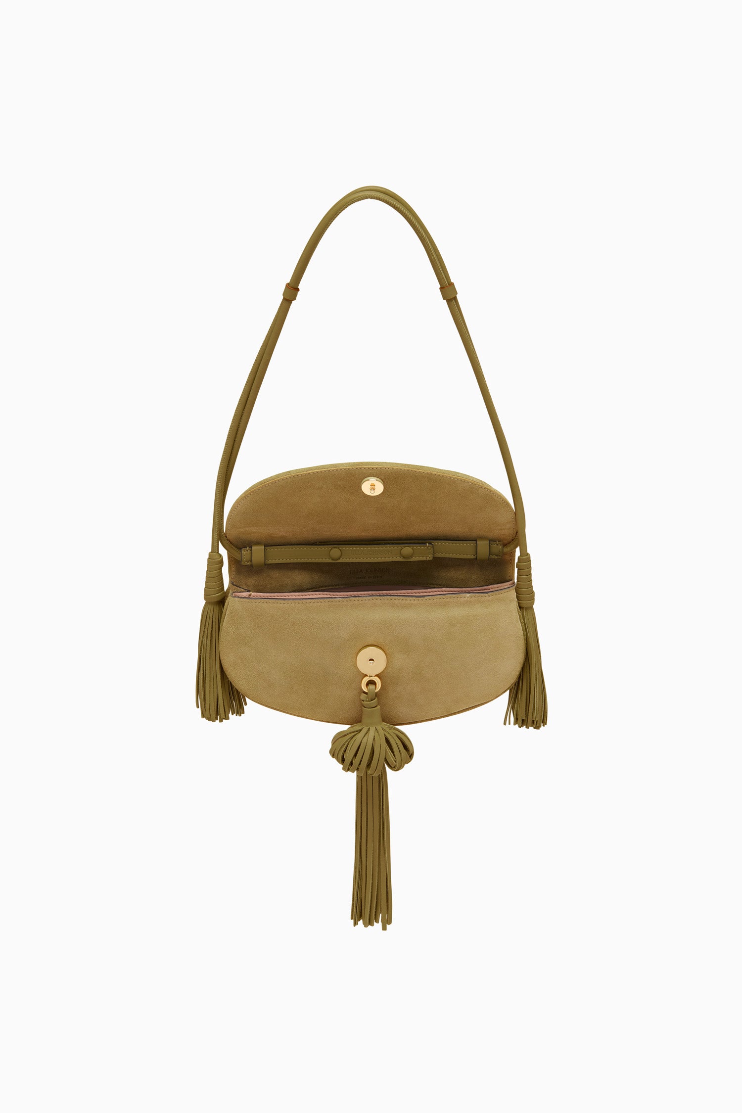Ulla Johnson Paloma Flap Tassel Bag - Olive