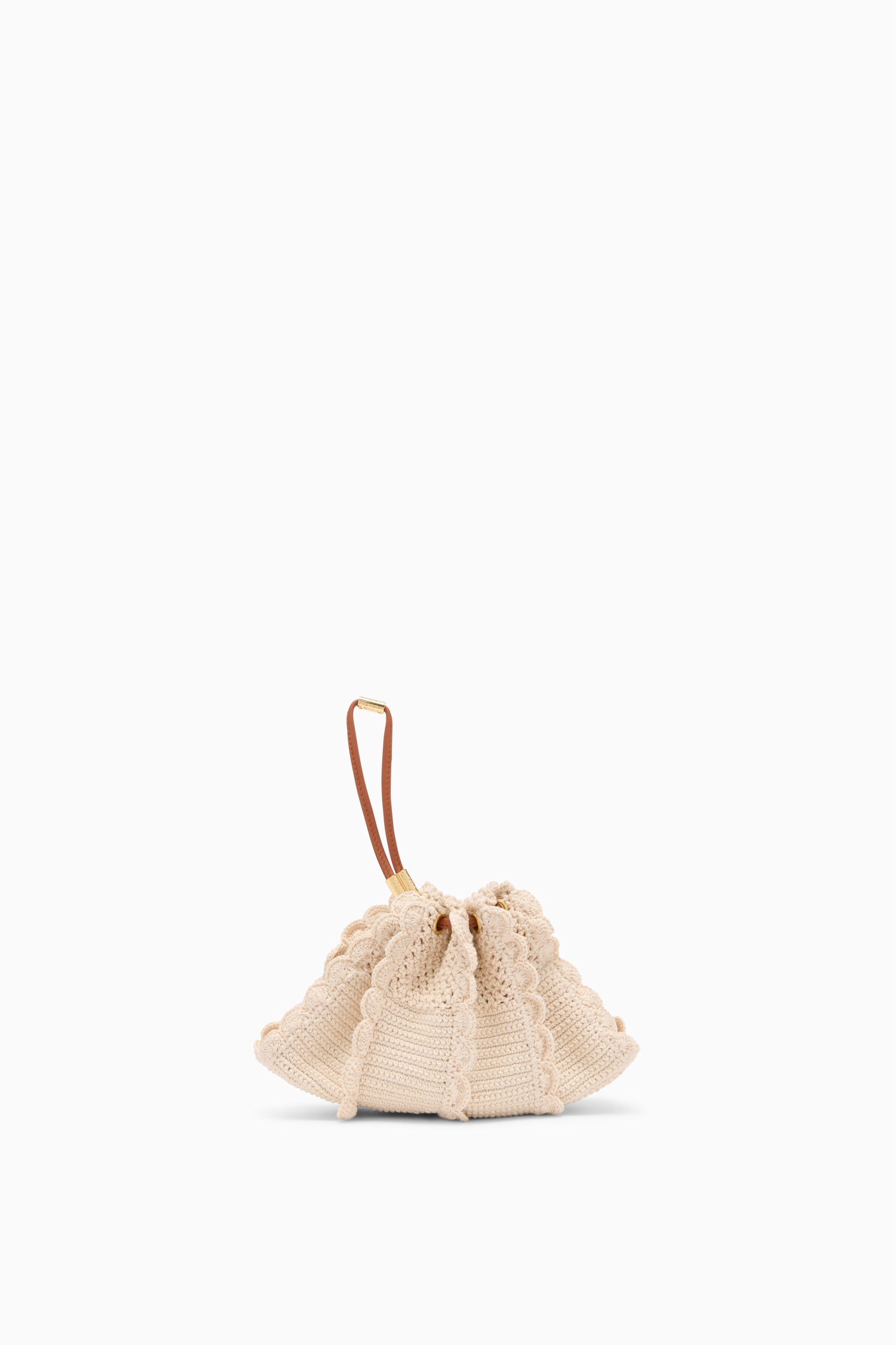 Adria Small Crochet Crossbody - Cowrie Handwoven Floral Crochet