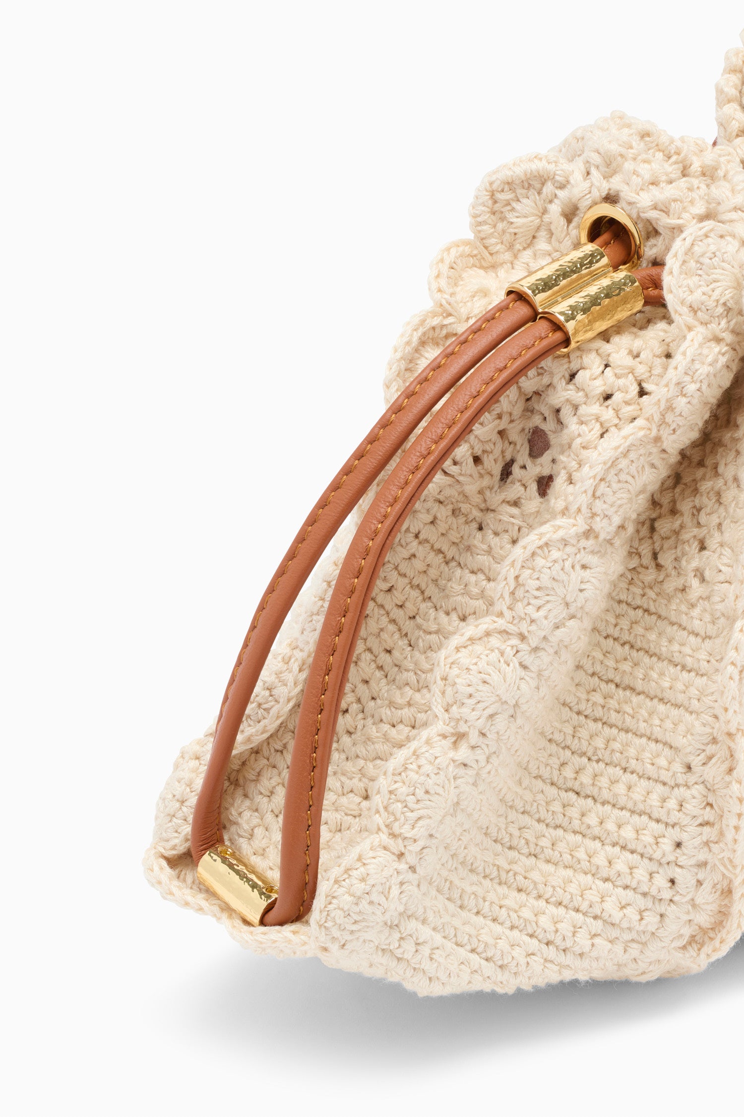 Ulla Johnson Adria Small Crochet Crossbody - Cowrie