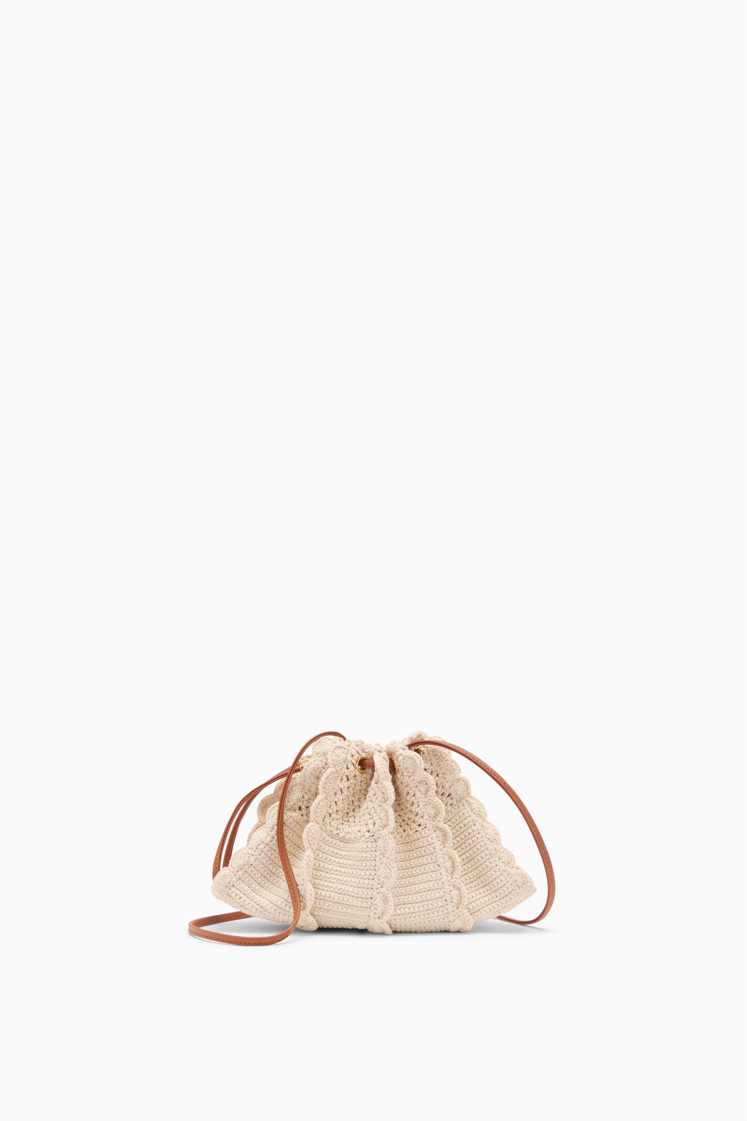 Ulla Johnson Adria Small Crochet Crossbody - Cowrie