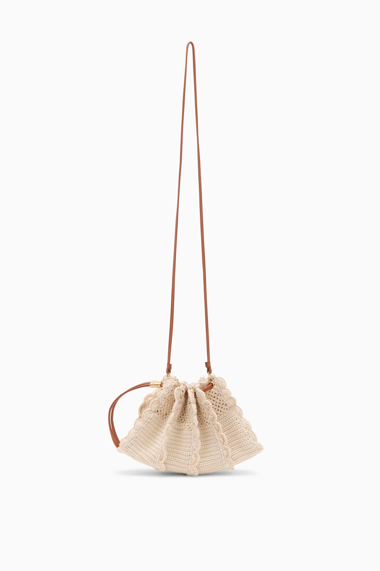 Adria Small Crochet Crossbody - Cowrie