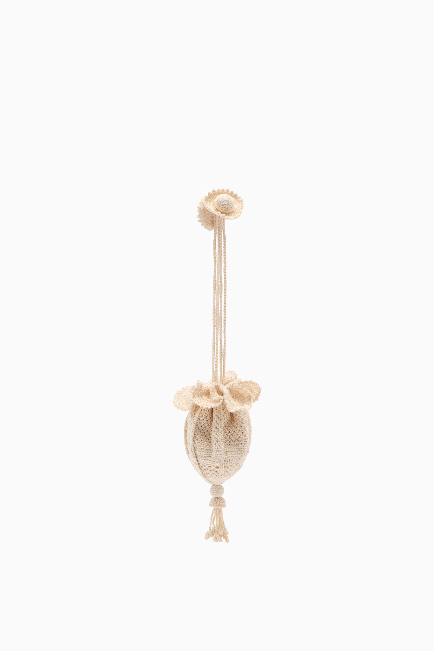 Crochet Mermaid Pouch - Natural