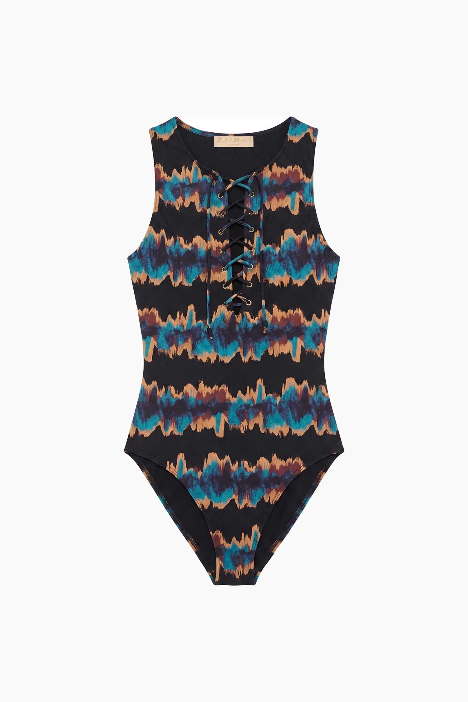 Solina Lace Up Maillot - Alloy