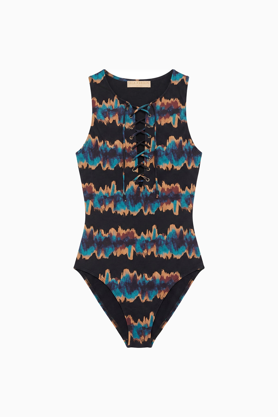 Solina Lace Up Maillot - Alloy