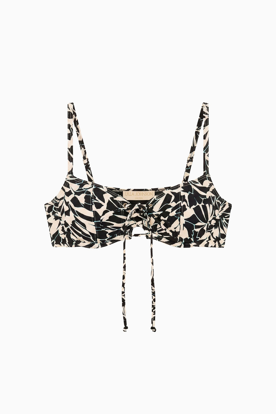Noa Front Tie Bikini Top - Mercury