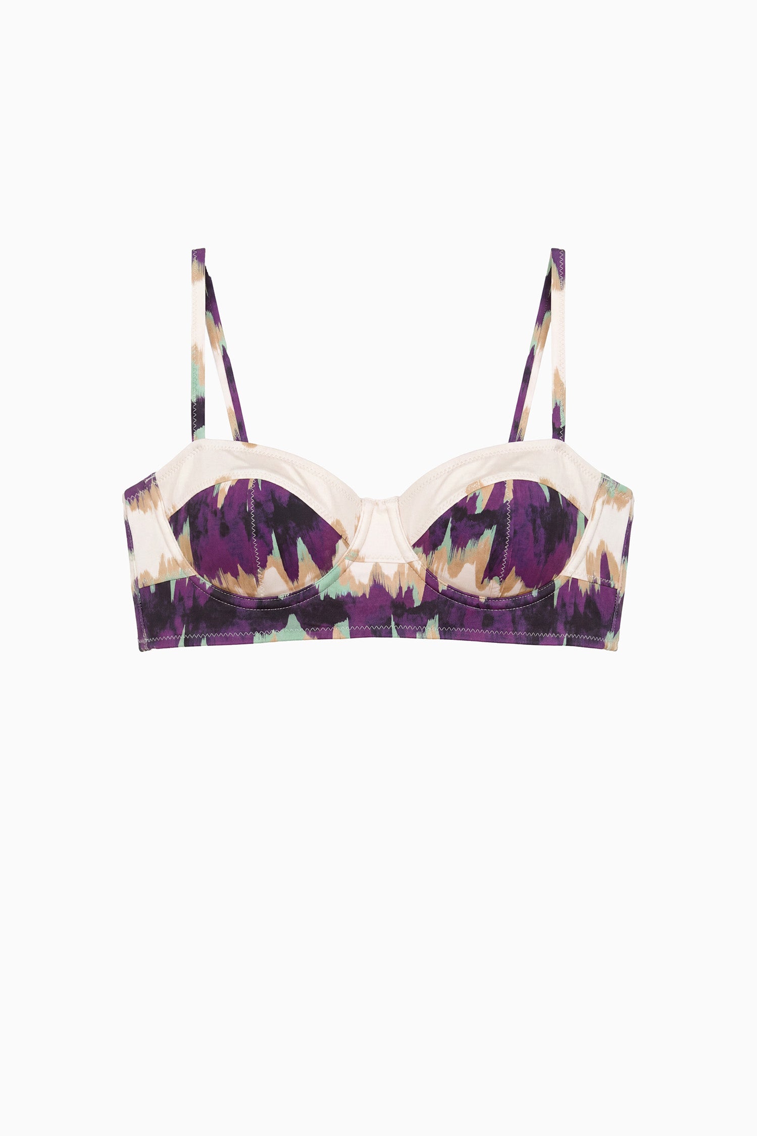 Zahara Bra Cup Bikini Top - Quarry