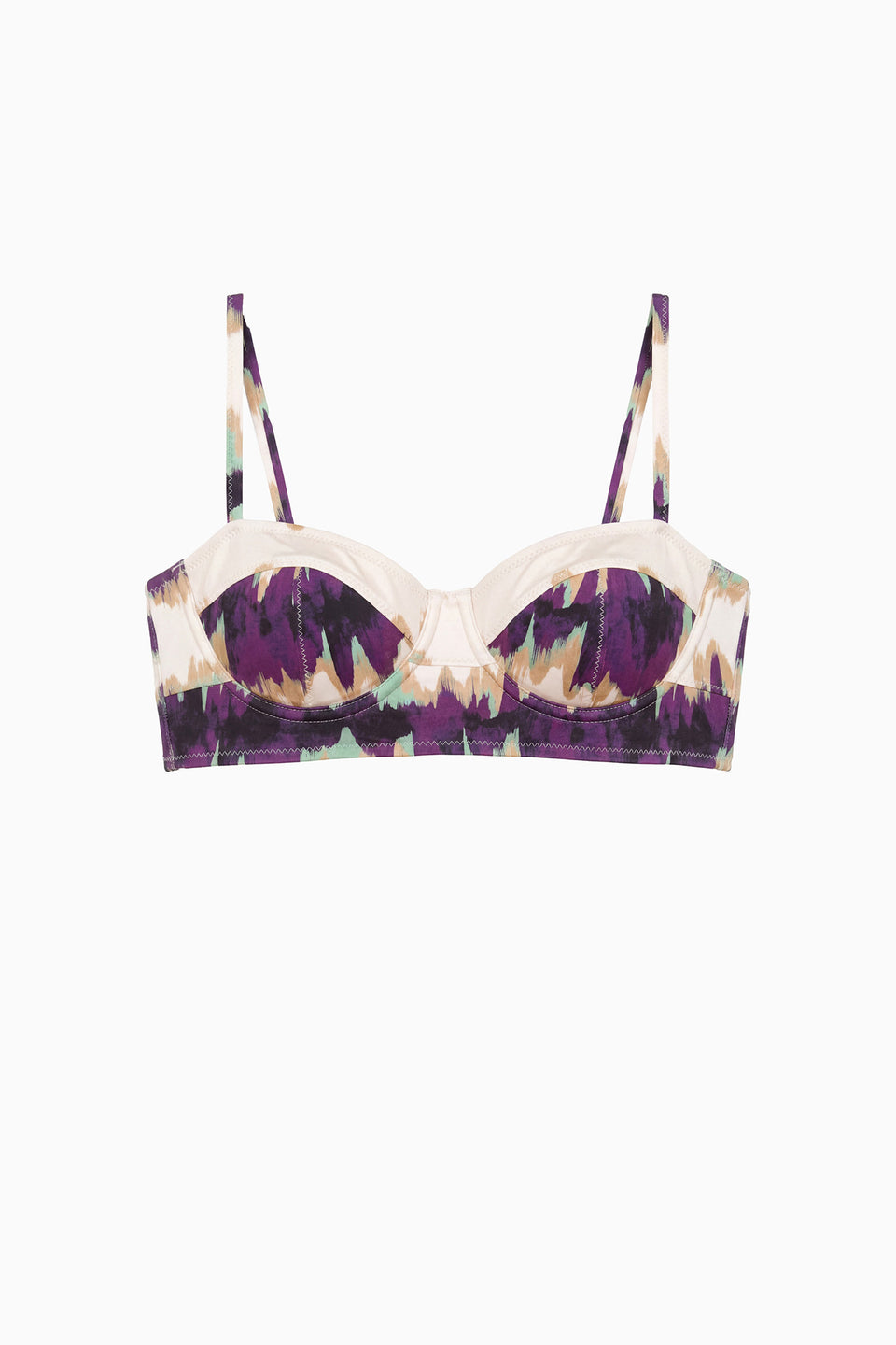 Zahara Bra Cup Bikini Top - Quarry