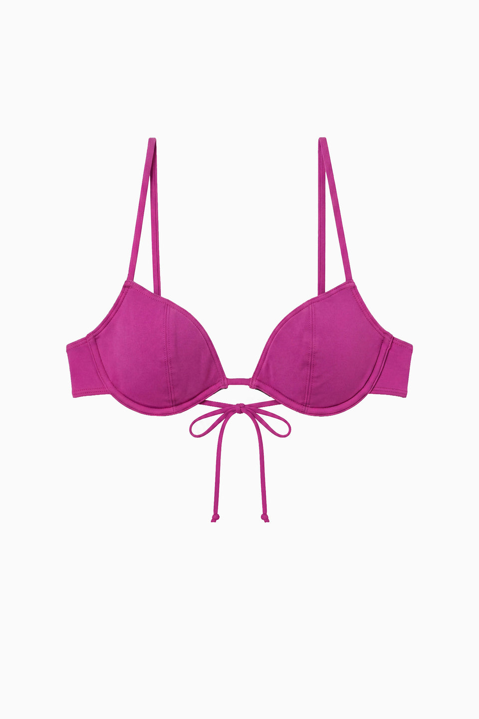 Floria Tie Bikini Top - Plum