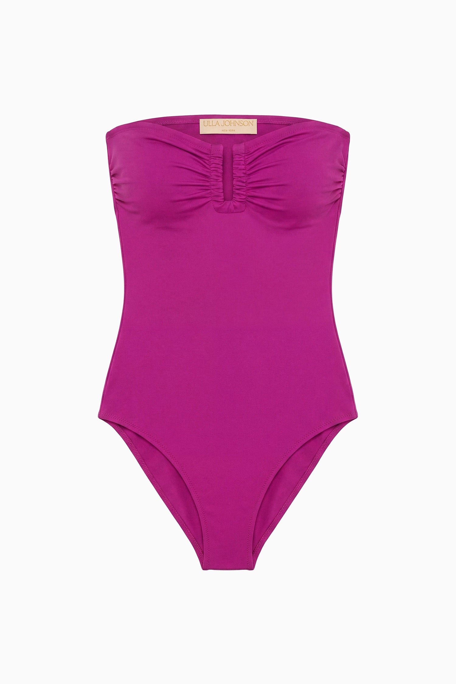 Ulla Johnson Monterey Strapless Maillot - Plum
