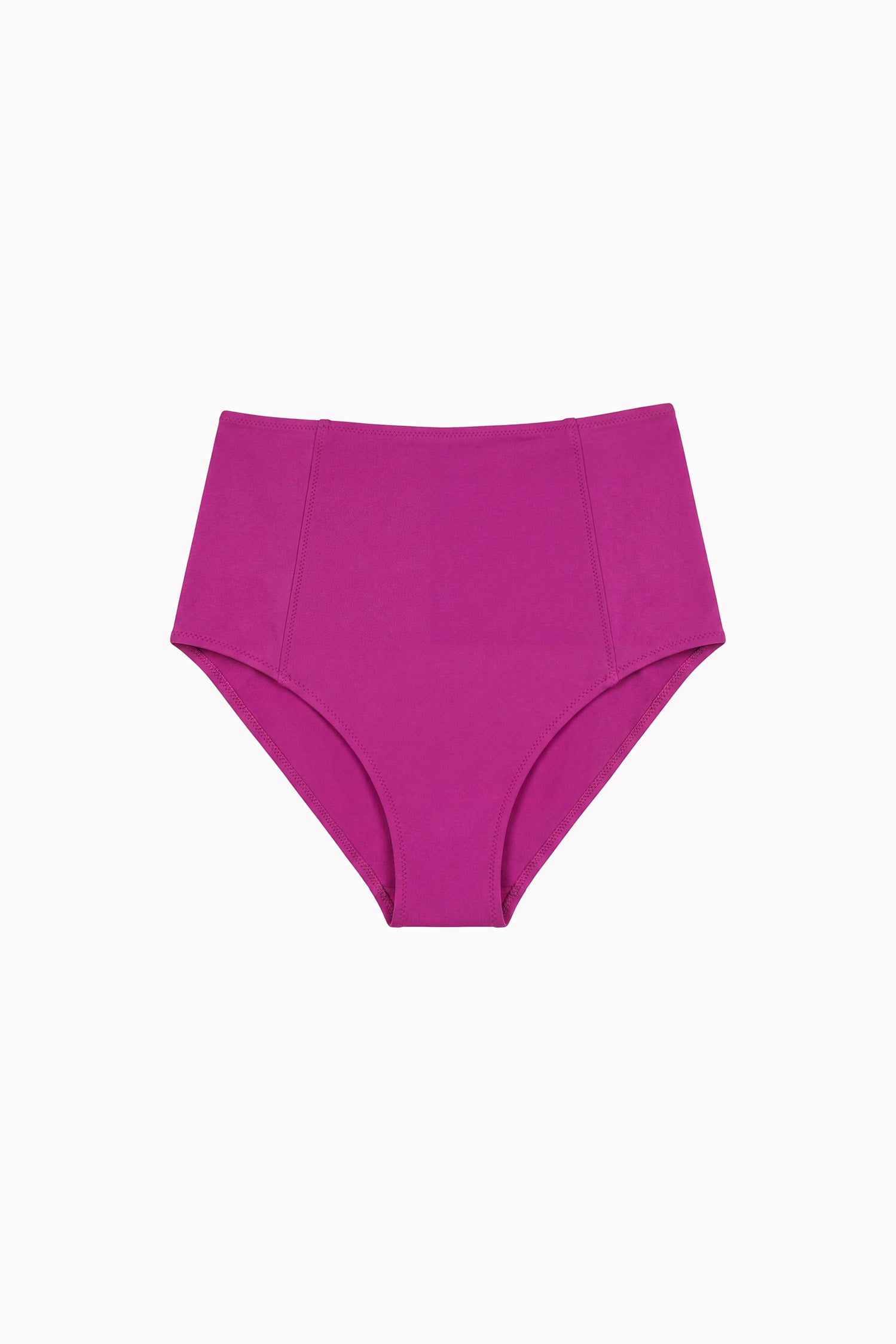 Zahara High Waisted Bikini Bottom - Plum