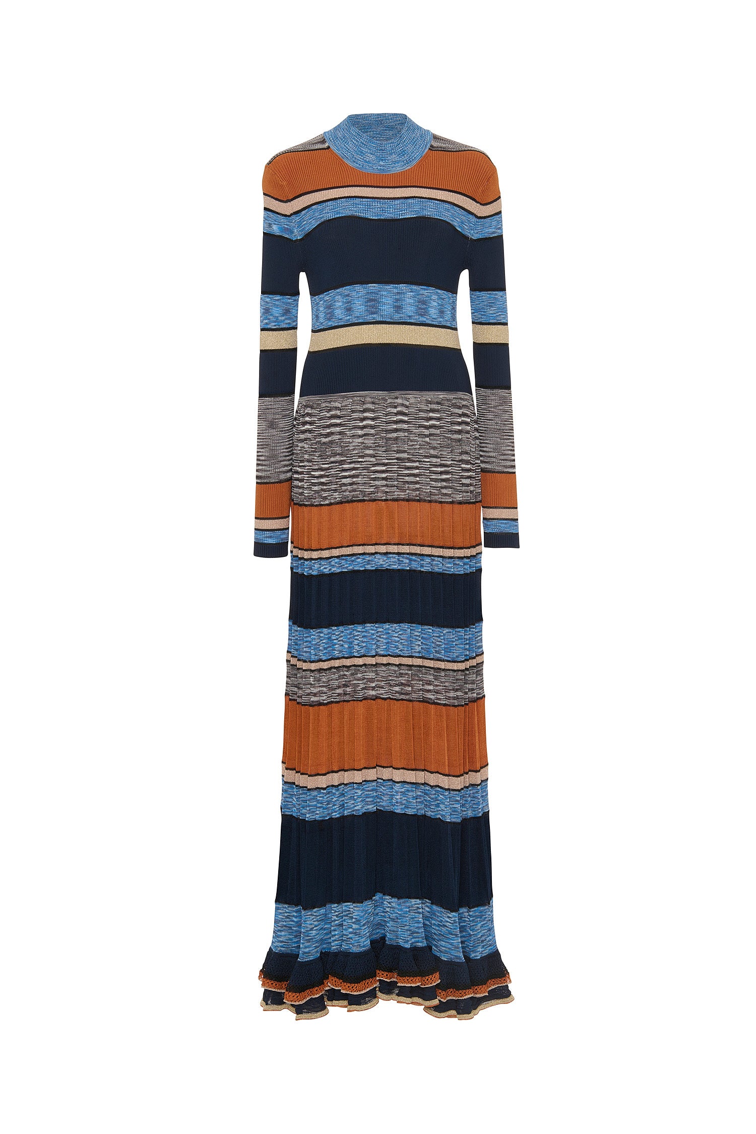 Orange and blue striped dress hotsell