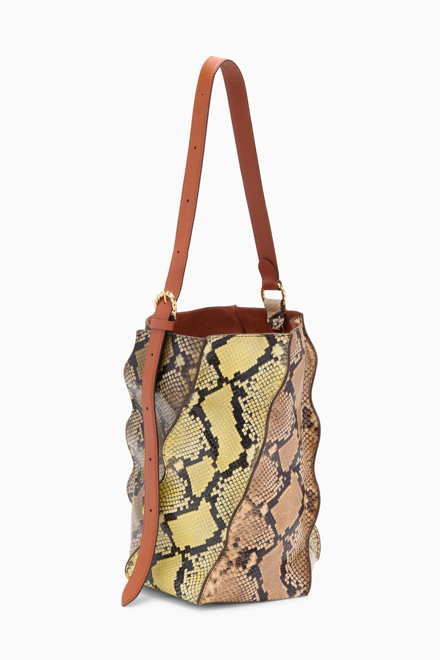 Adria Pleated Wave Bucket - Mixte Python