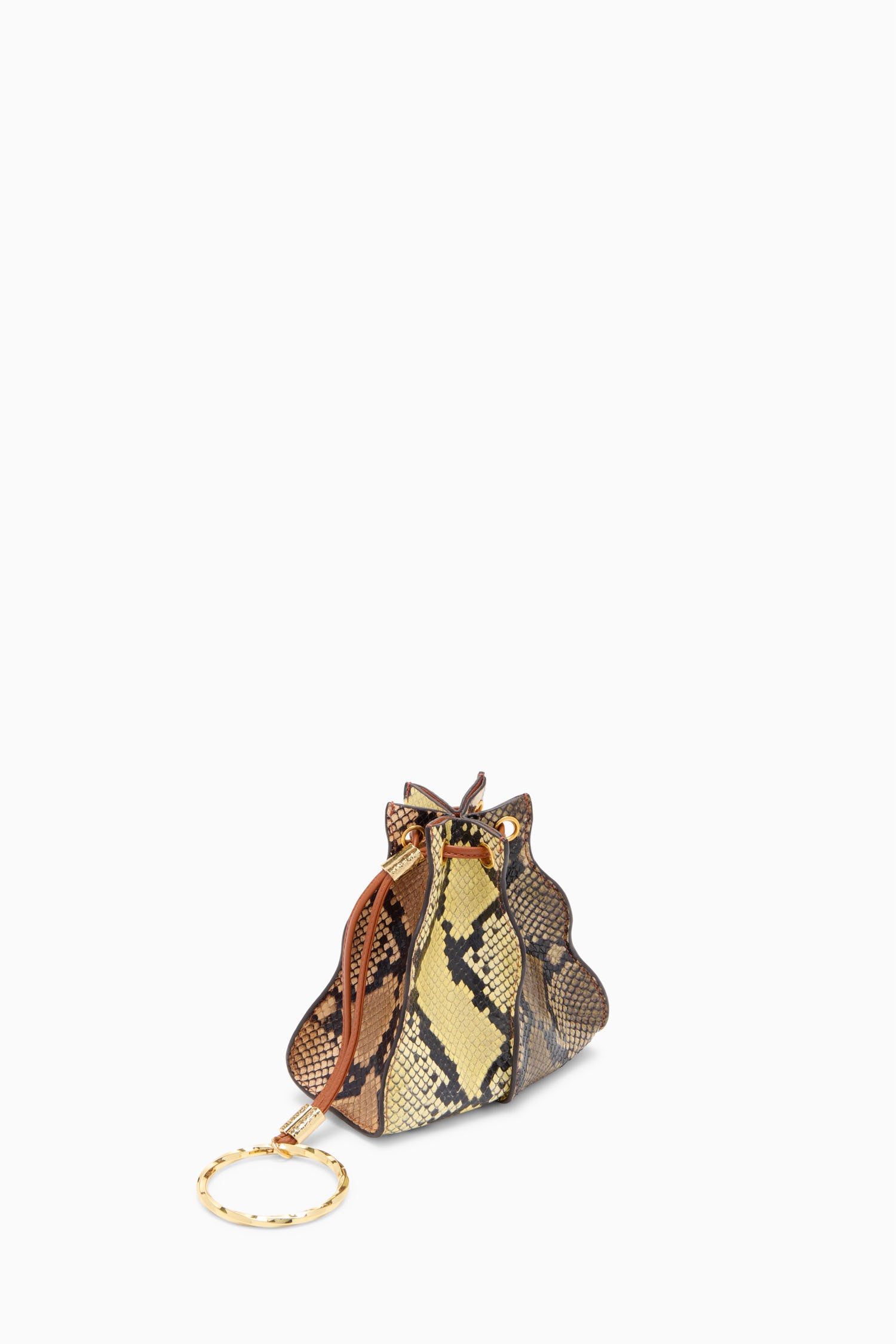 Adria Pleated Wave Pochette - Mixte Python