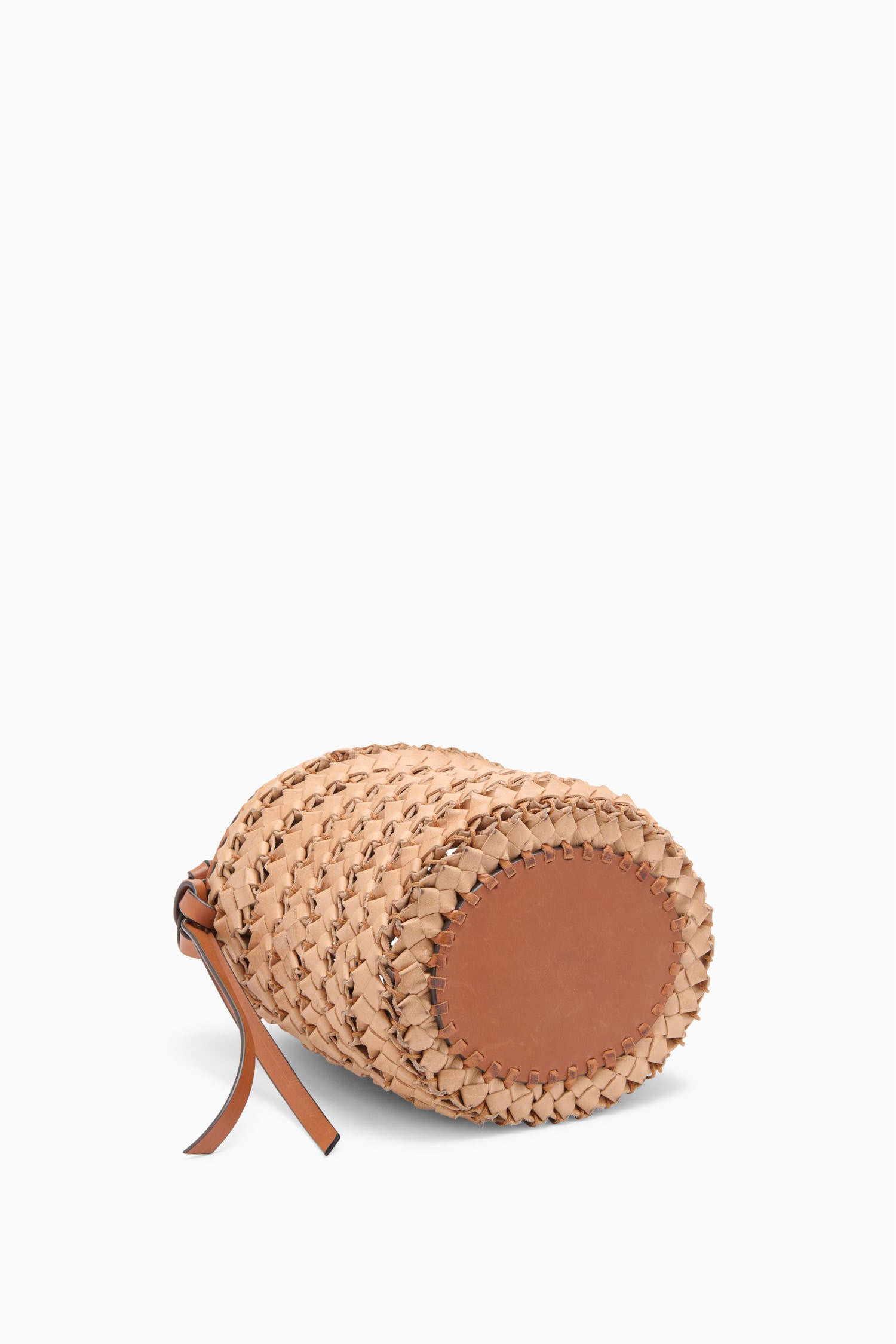 【Ulla Johnson】Imani Woven Bucket Imani Woven Bucket - Natural Hand-Woven Leather Bag - Ulla