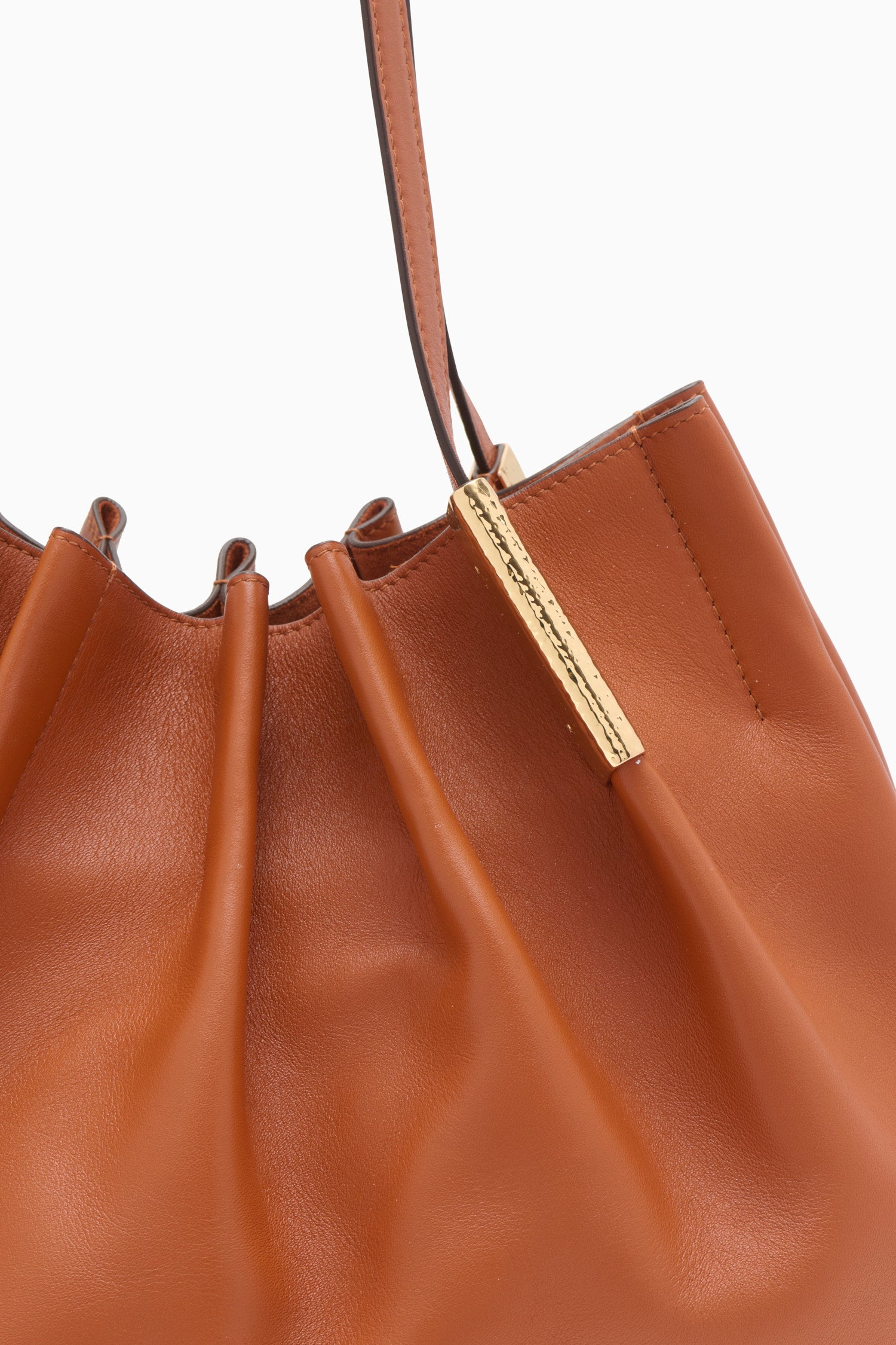 Isadora Ruched East-West Tote - Sierra