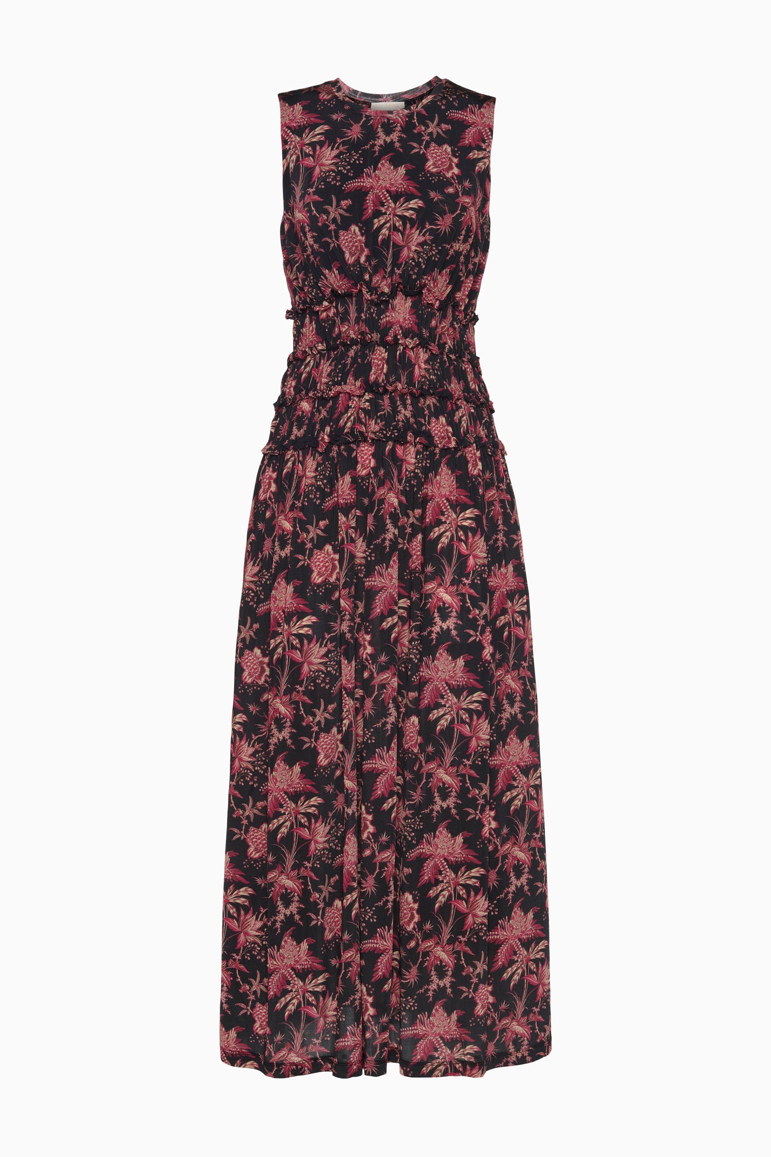 Kamaria Ruched Waist Dress - Midnight Lily