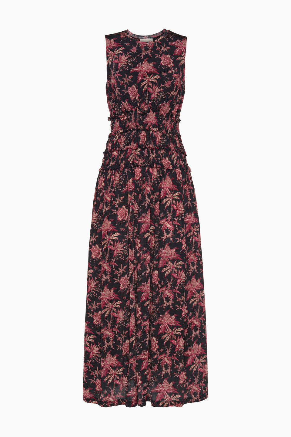 Kamaria Ruched Waist Dress - Midnight Lily