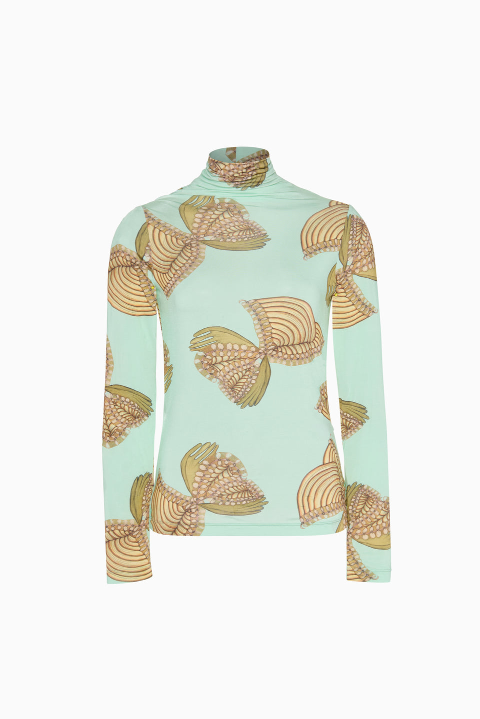 Aurelia LS Turtleneck - Water Blossoms