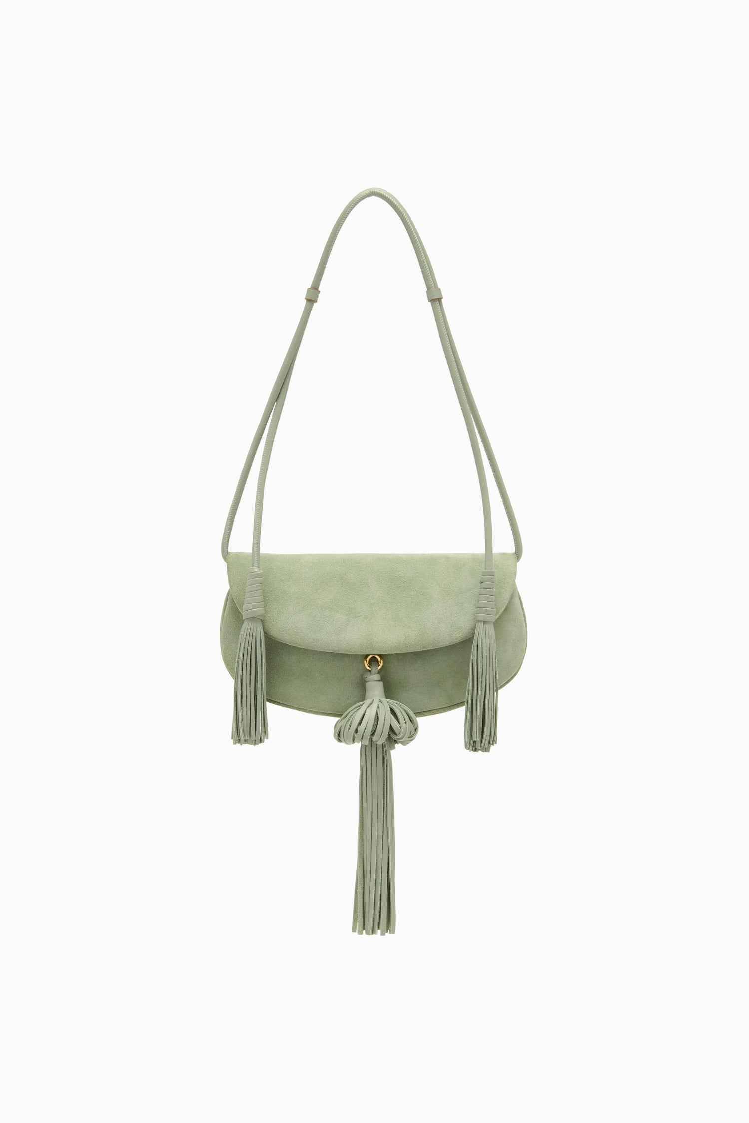Paloma Tassel Flap Bag - Sea Glass
