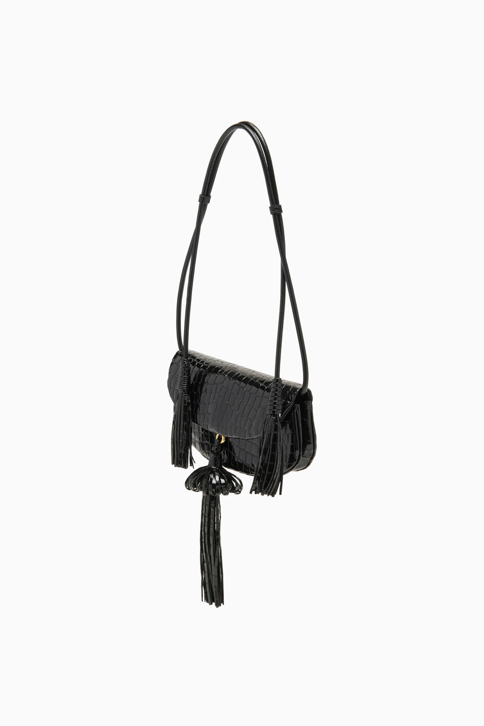 Paloma Tassel Flap Bag - Noir