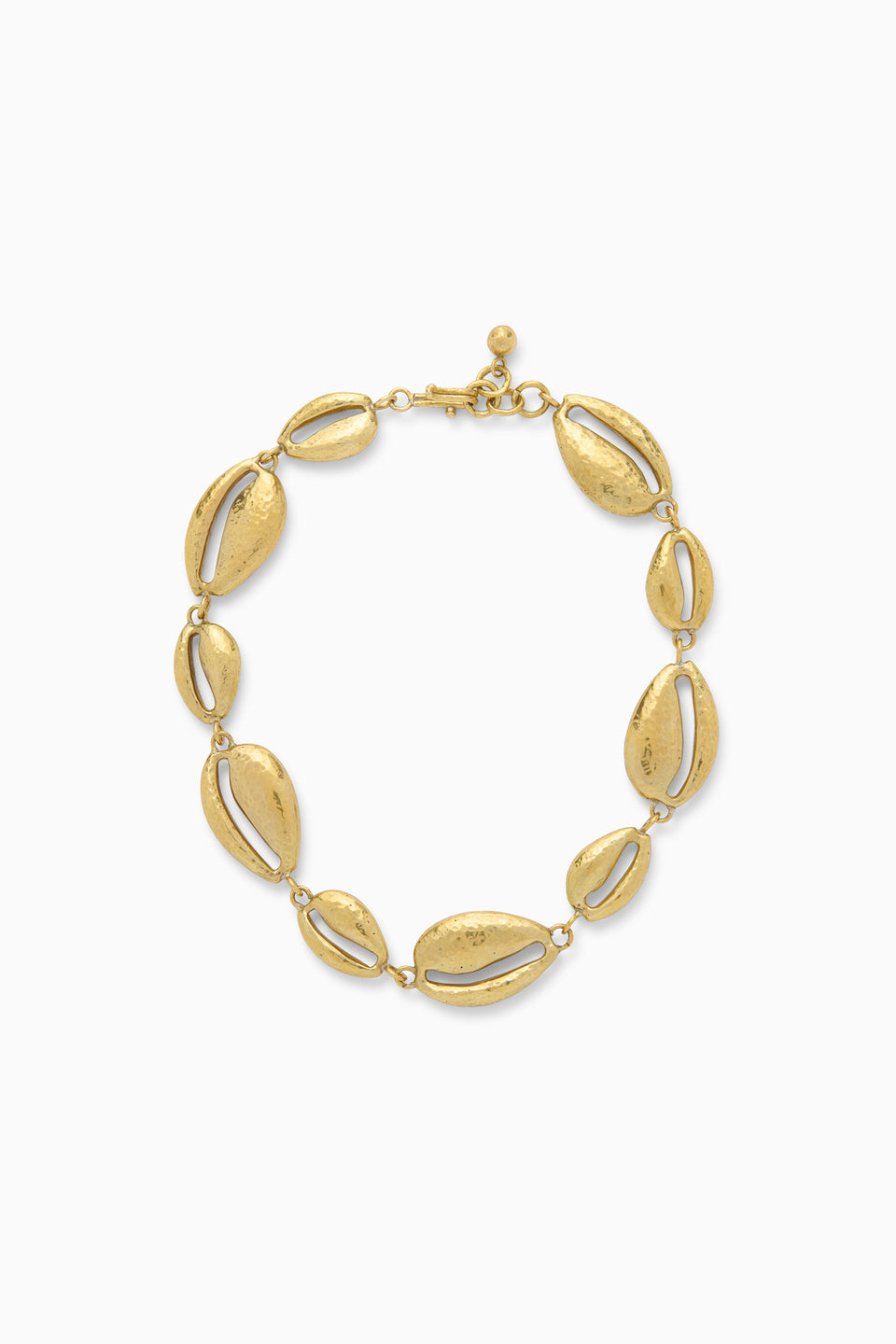 Cowrie Shell Brass Necklace - Brass