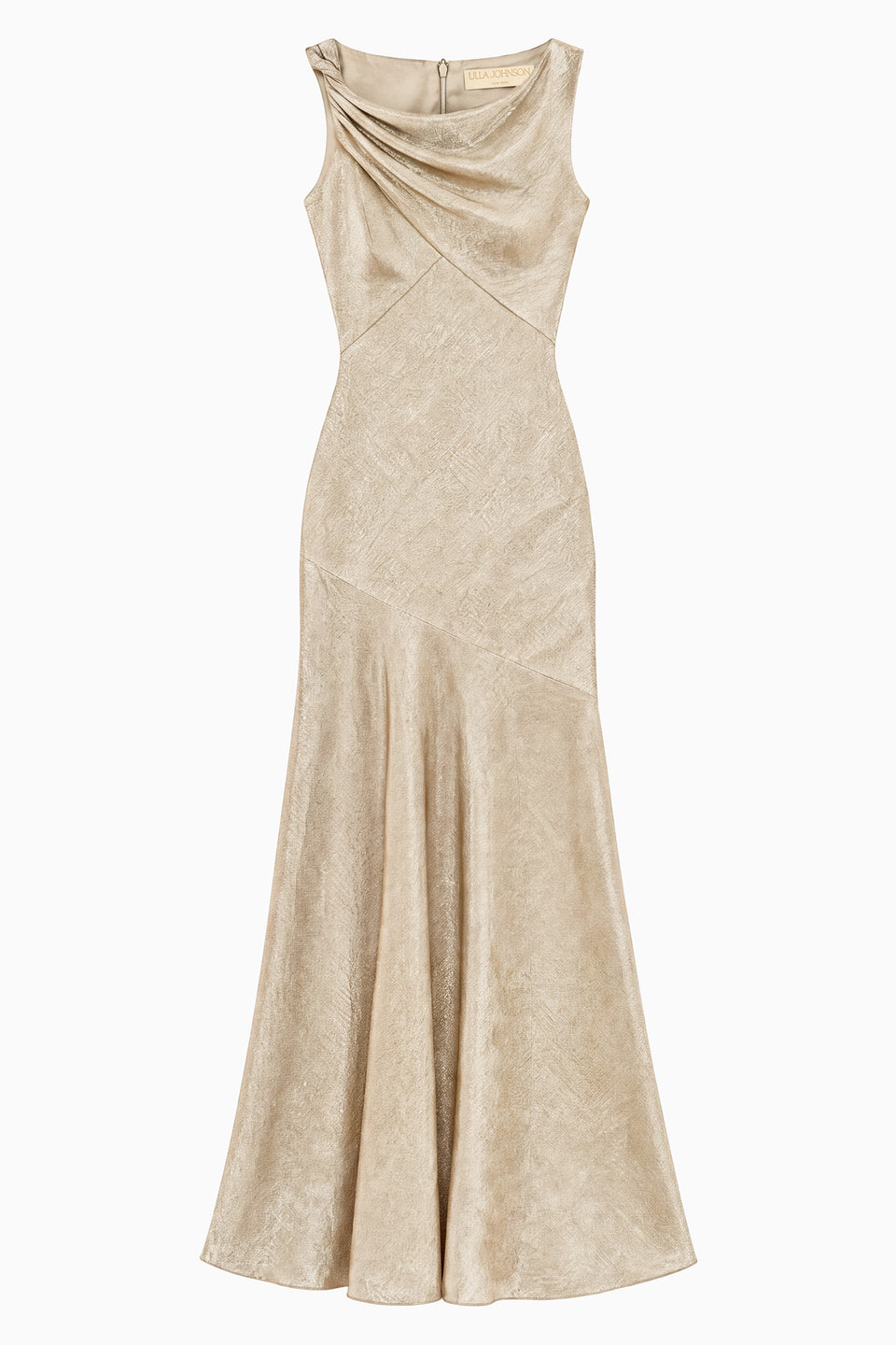 Mira Asymmetrical Gown - Argent