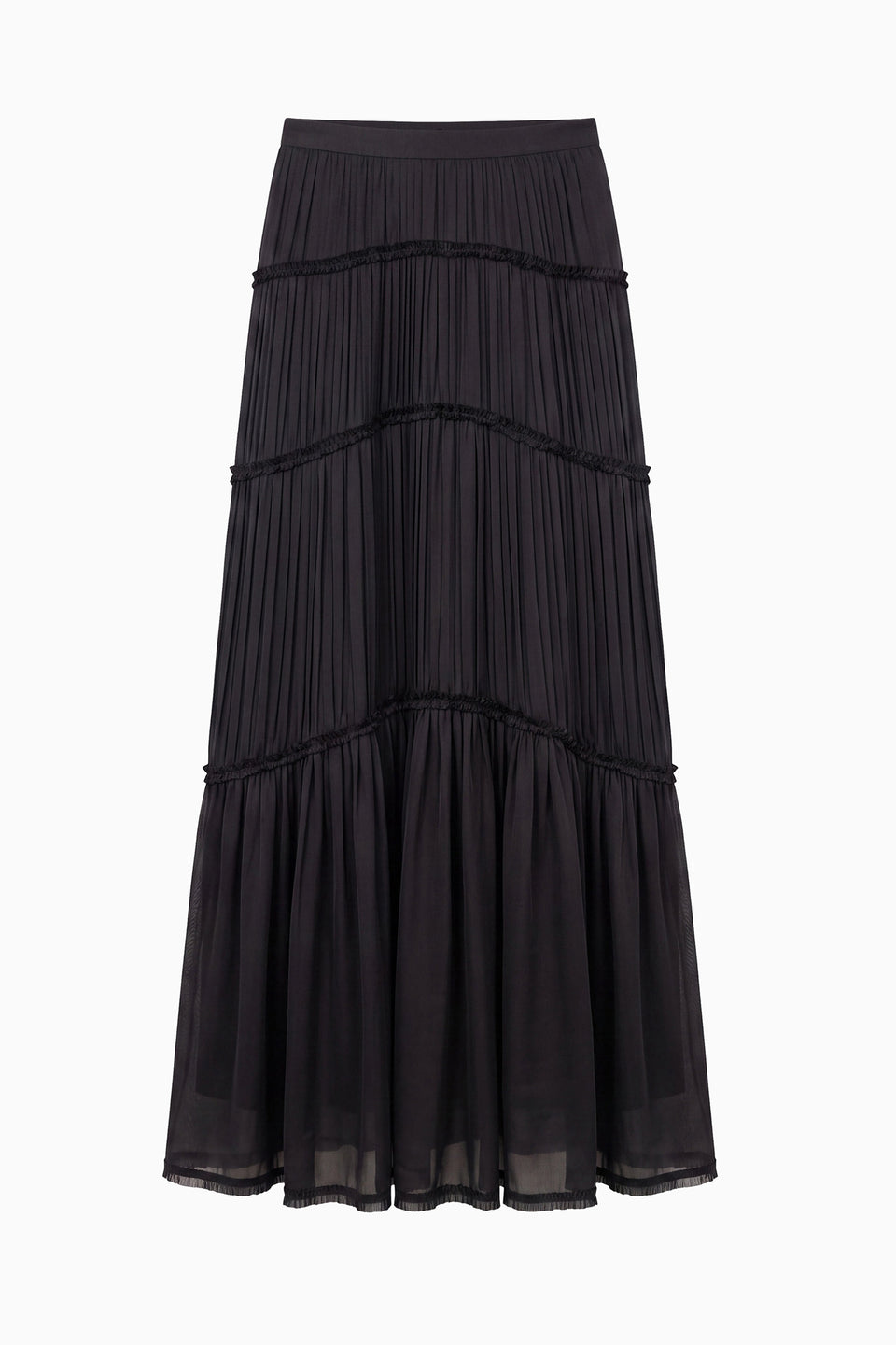 ⁣⁢Samira Jupe Midi - Noir⁤⁣