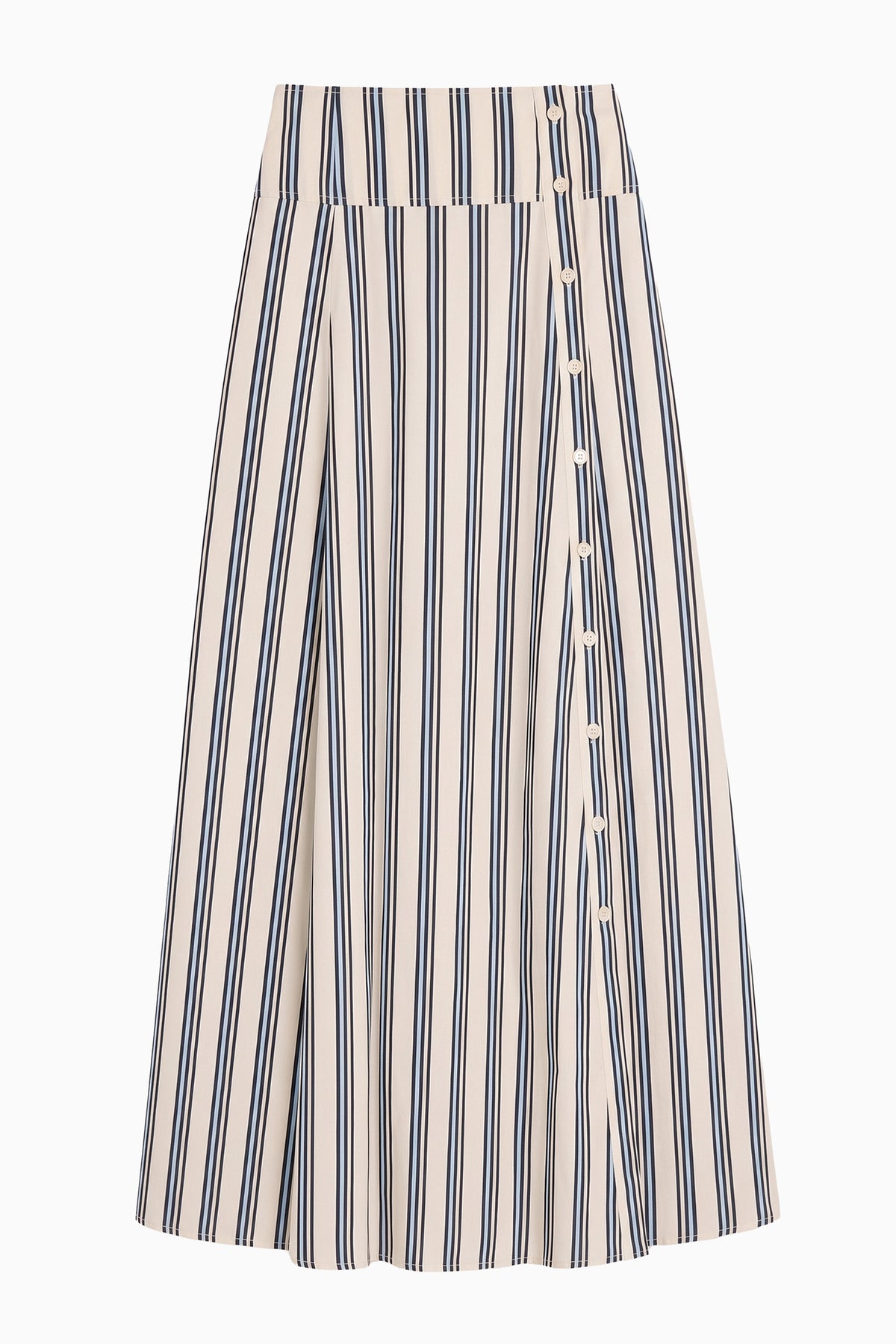⁣⁢Gonna midi Rosenne - Ecru Stripe⁤⁣