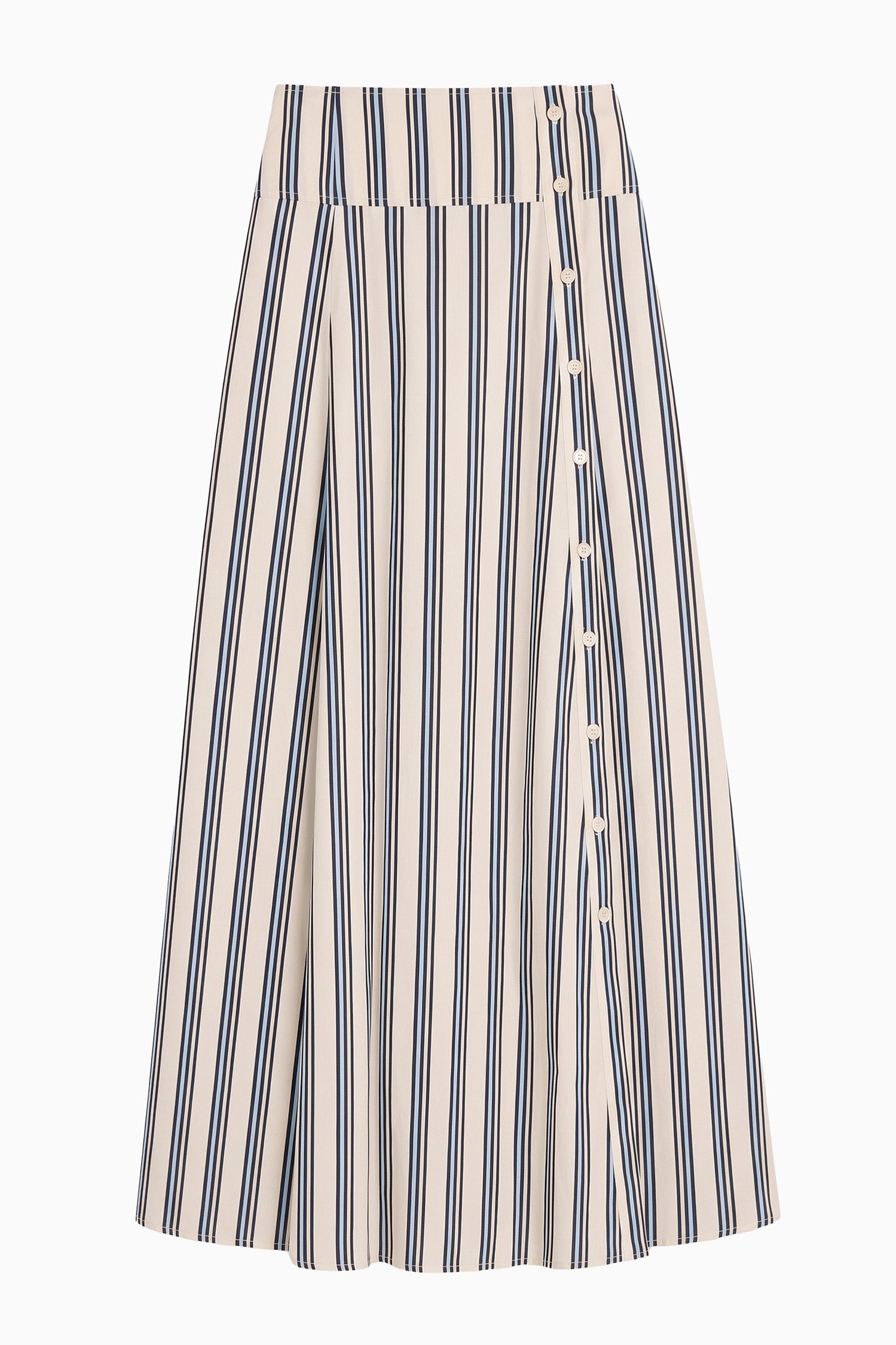 Ulla Johnson ⁣⁢Gonna midi Rosenne - Ecru Stripe⁤⁣