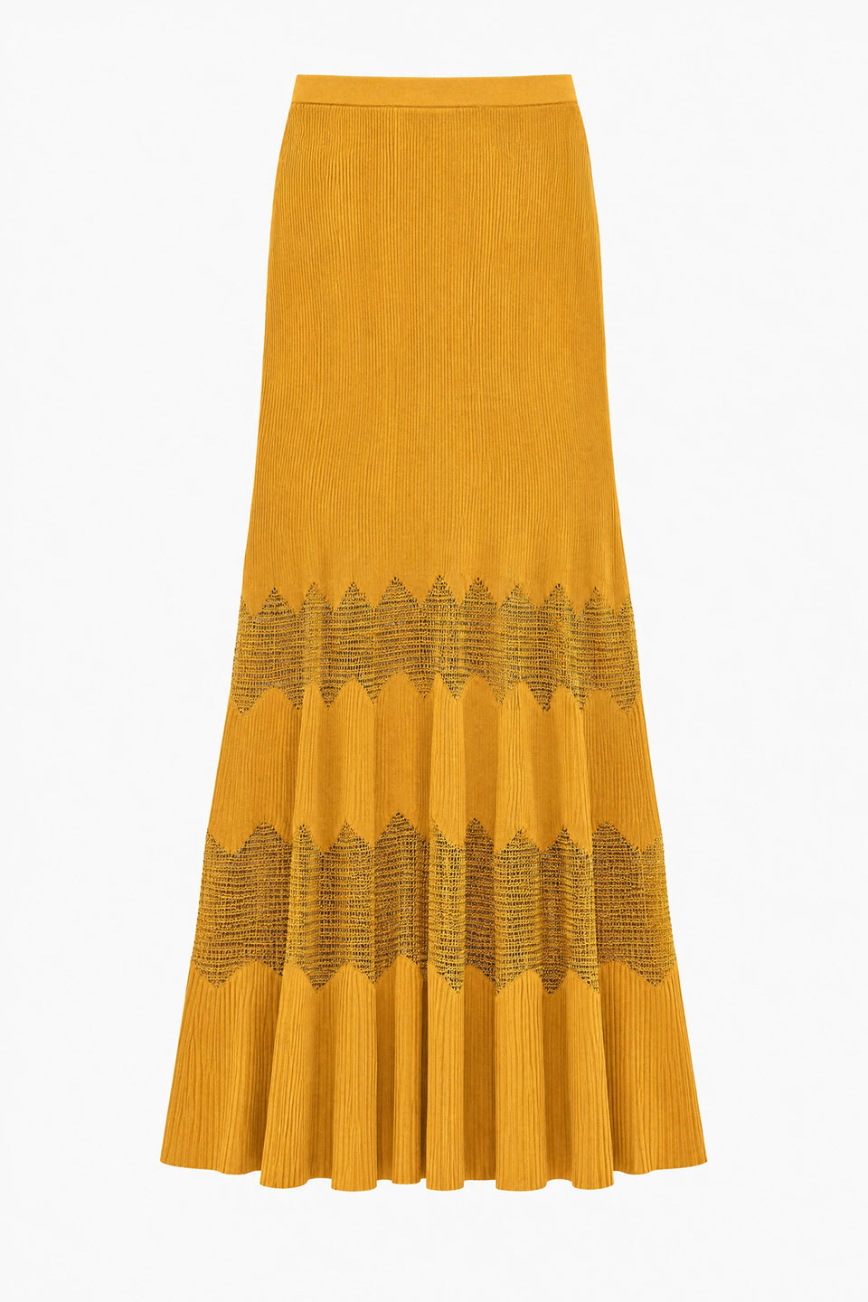 Bettine Midi Knit Skirt - Topaz/gold