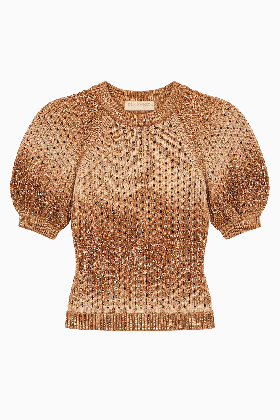 ⁣⁢Pull Willa en maille à manches bouffantes - Patina⁤⁣