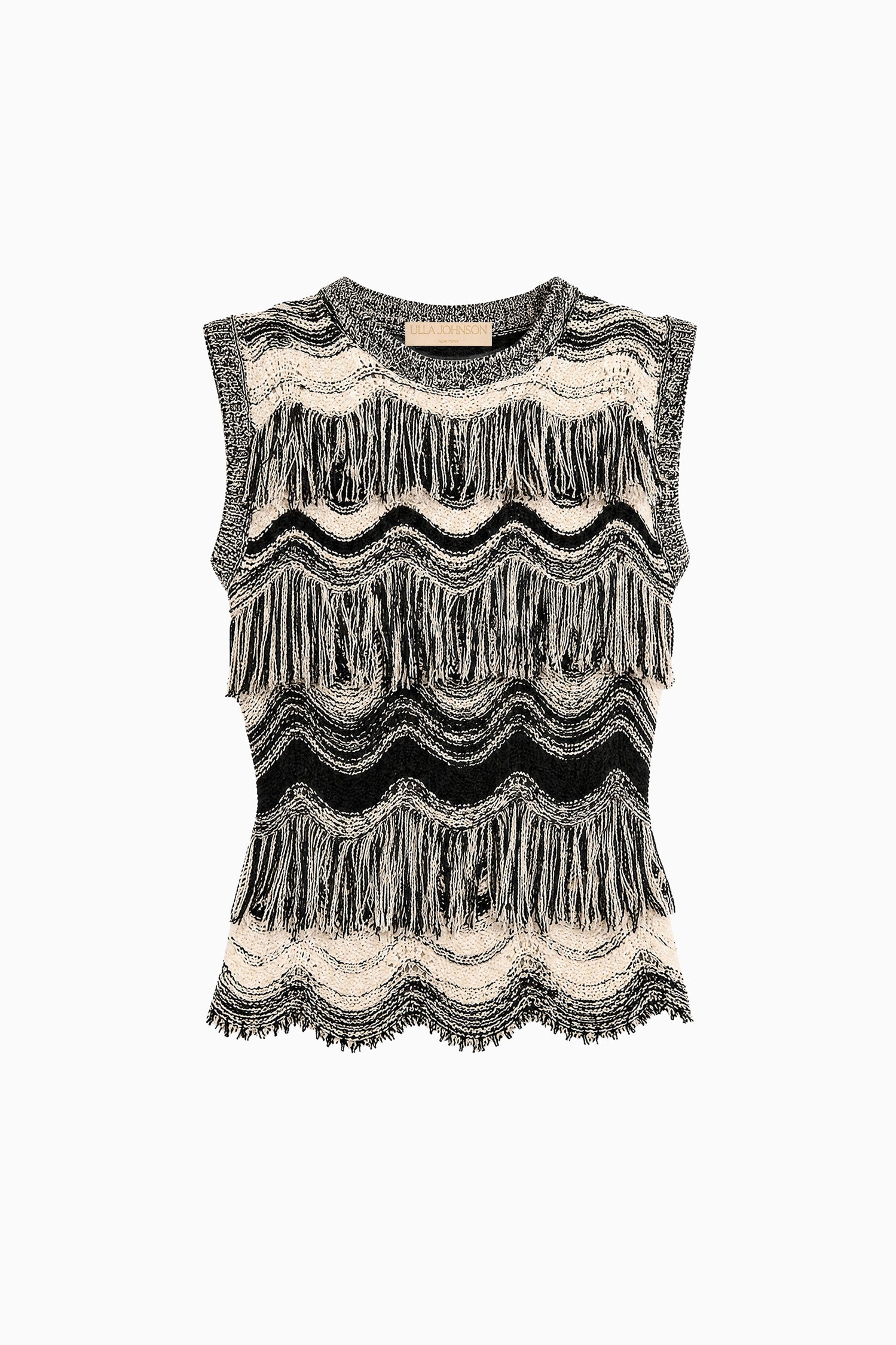 Ulla Johnson ⁣⁢Vida Top in maglia - Noir/Gardenia⁤⁣