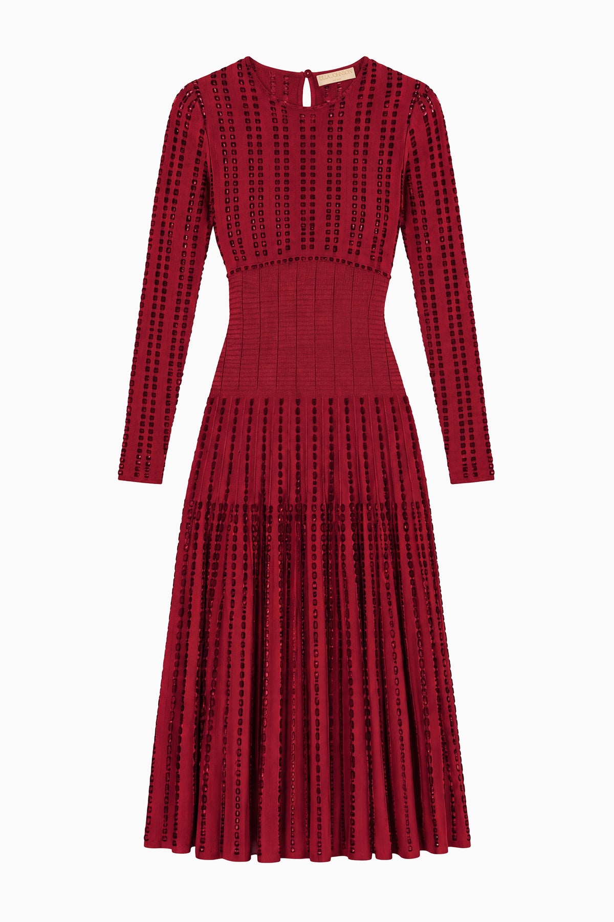 Maribel Knit Dress - Garnet