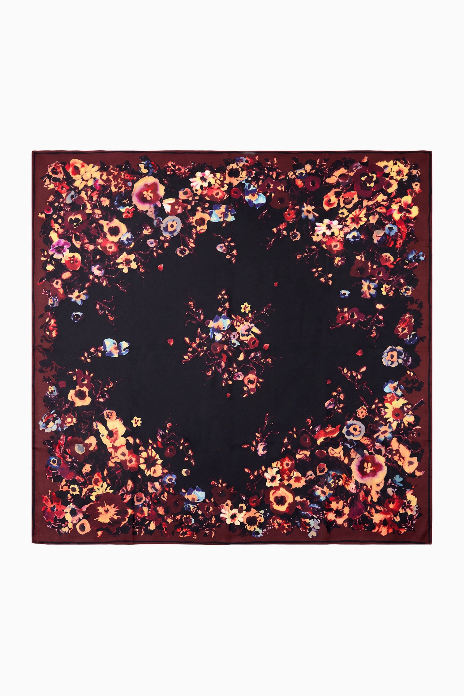 Ulla Johnson Chiara Silk Square Scarf - Amaranthus