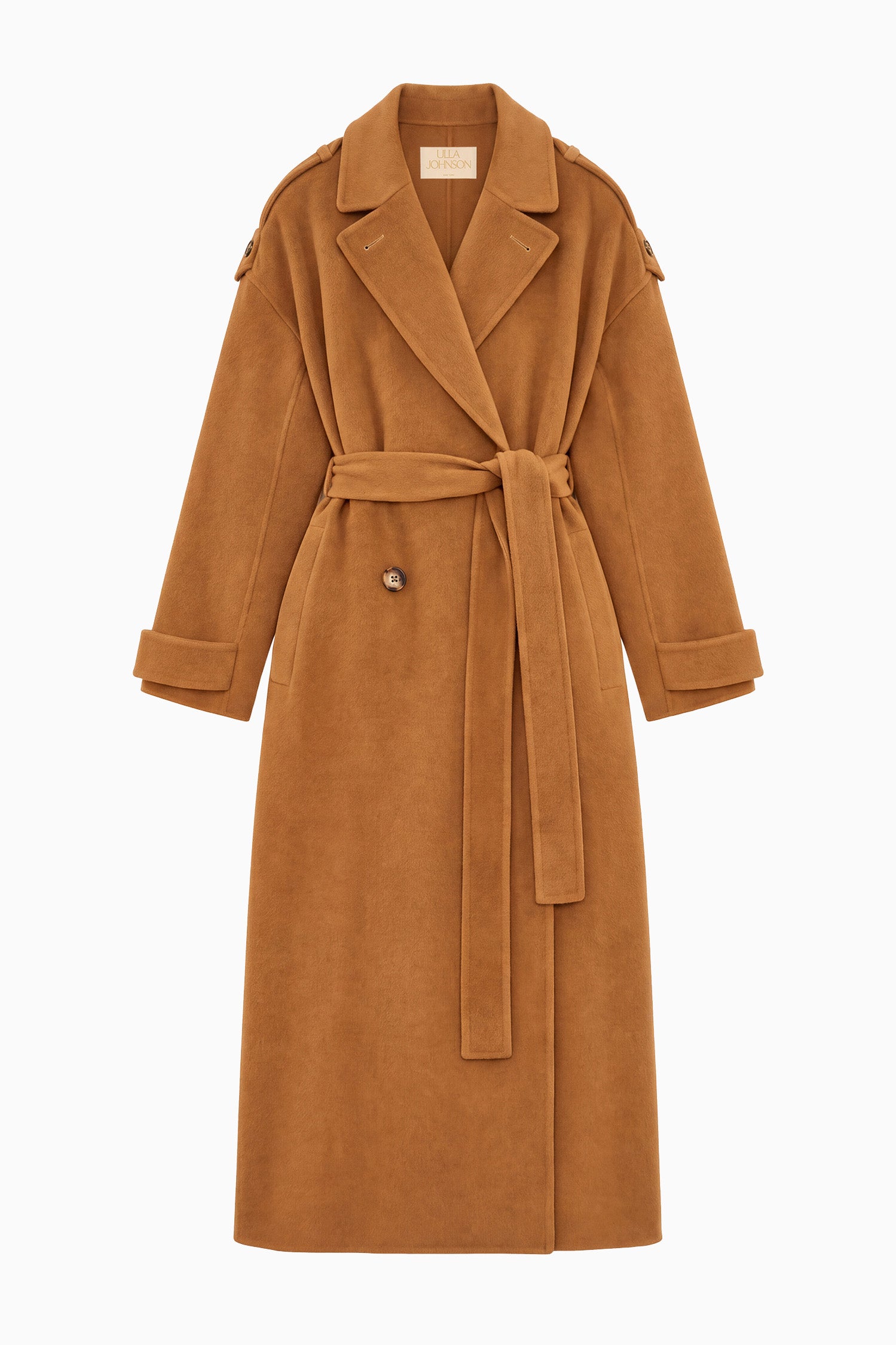 Ulla Johnson Solane Belted Trench Coat - Sandstone