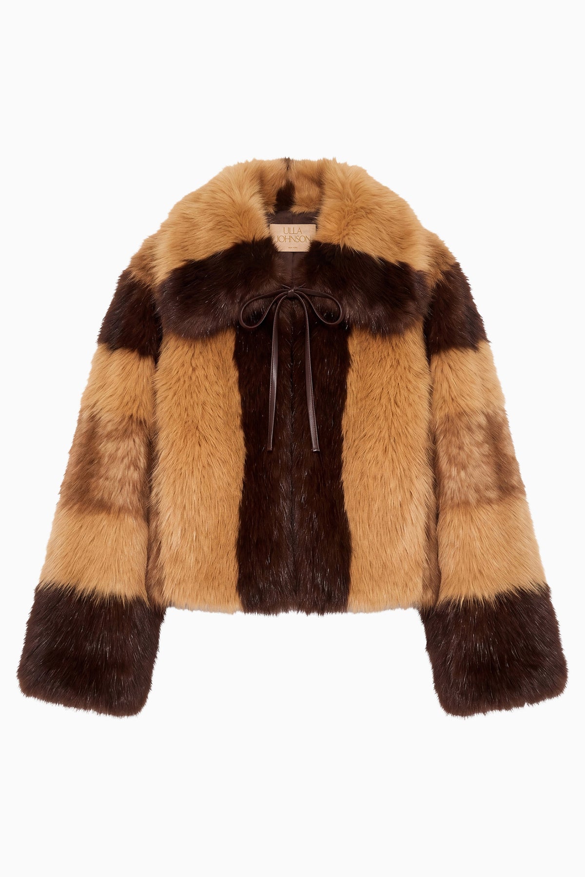 ⁣⁢Manteau Cleo en patchwork - Sable⁤⁣