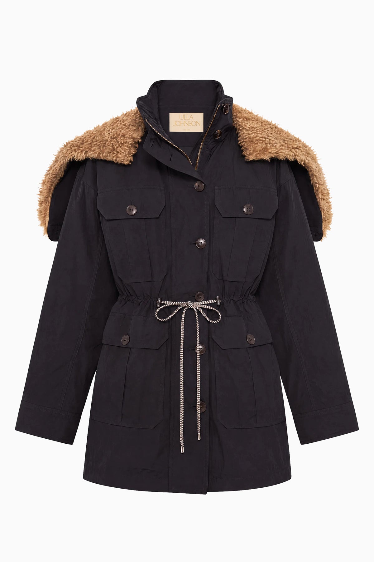 Milo Jacket with Fur Lined Hood - Noir