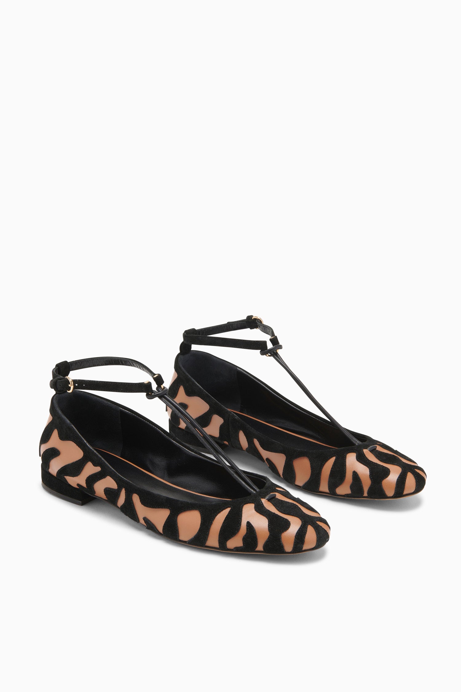 Polline T-Strap Flat - Ocelot