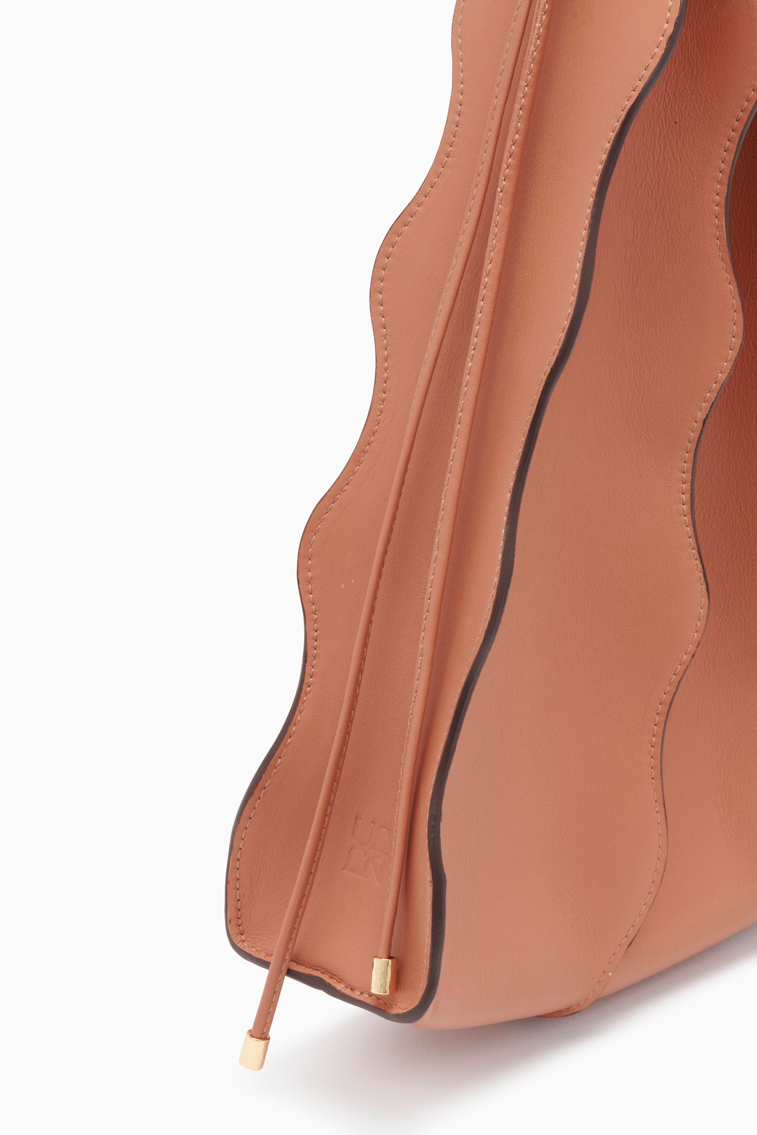 Adria Pleated Wave Tote - Pecan Brown