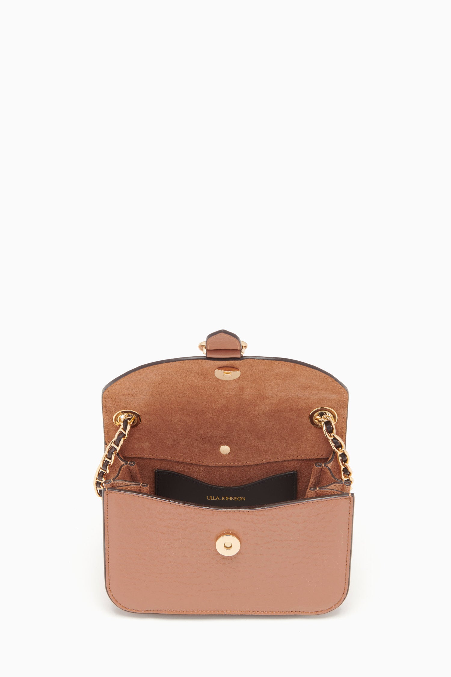 Ulla Johnson Esme Small Chain Crossbody - Pecan Brown