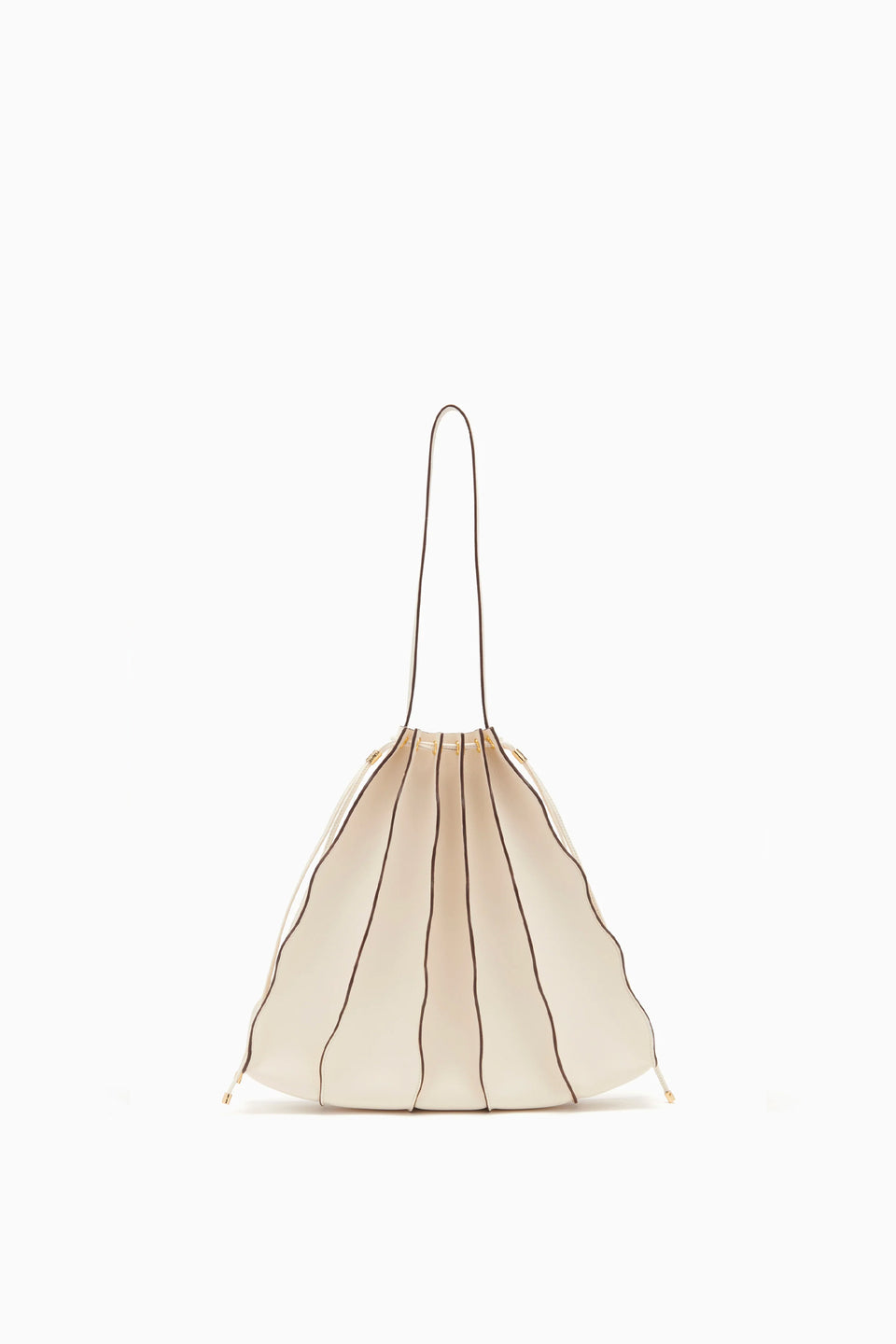 Adria Pleated Wave Tote - Alabaster