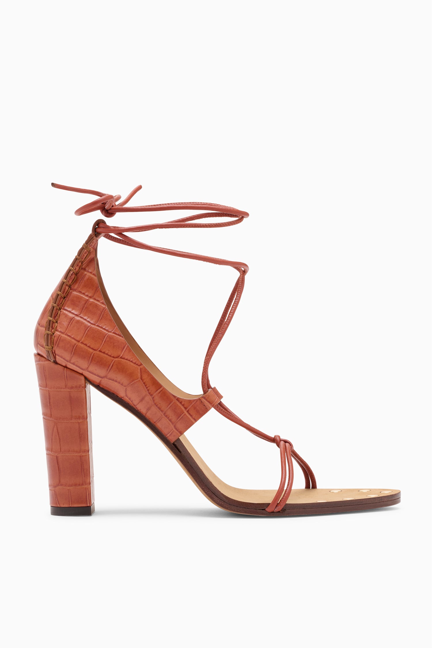 Aves Bare High Heel Sandal Redwood