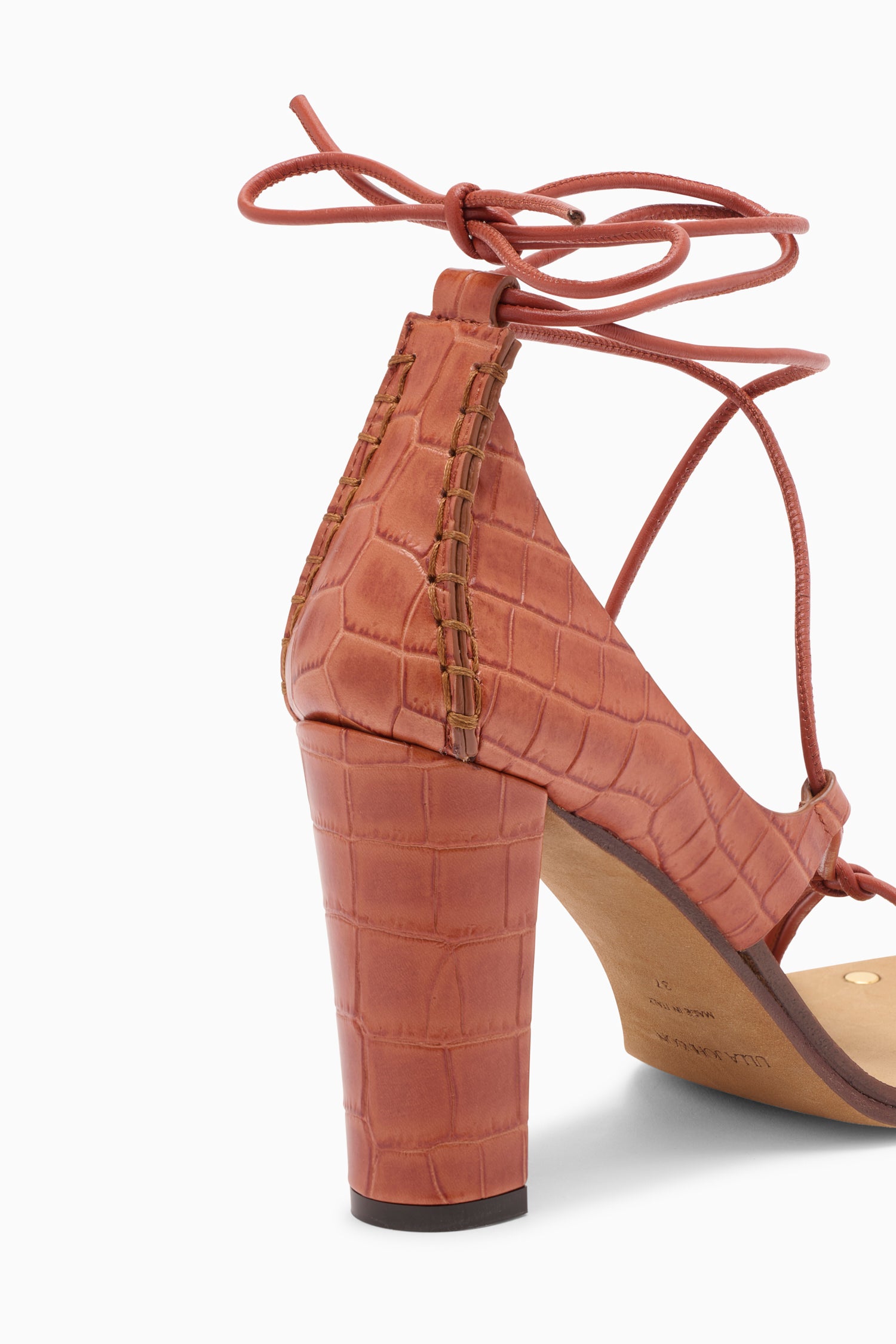 Aves Bare High Heel Sandal - Redwood