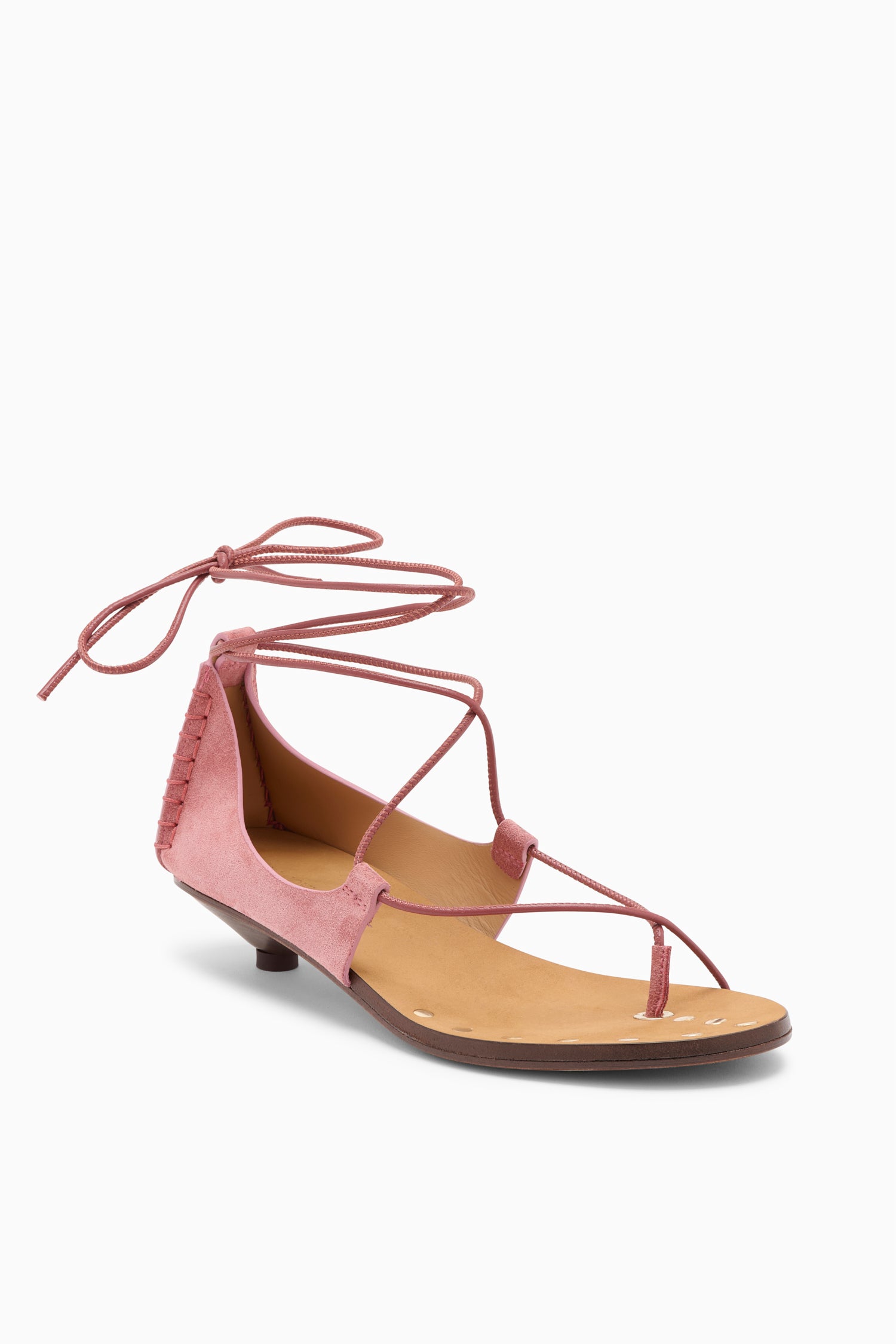 Aves Bare Kitten Heel Sandal - Fig