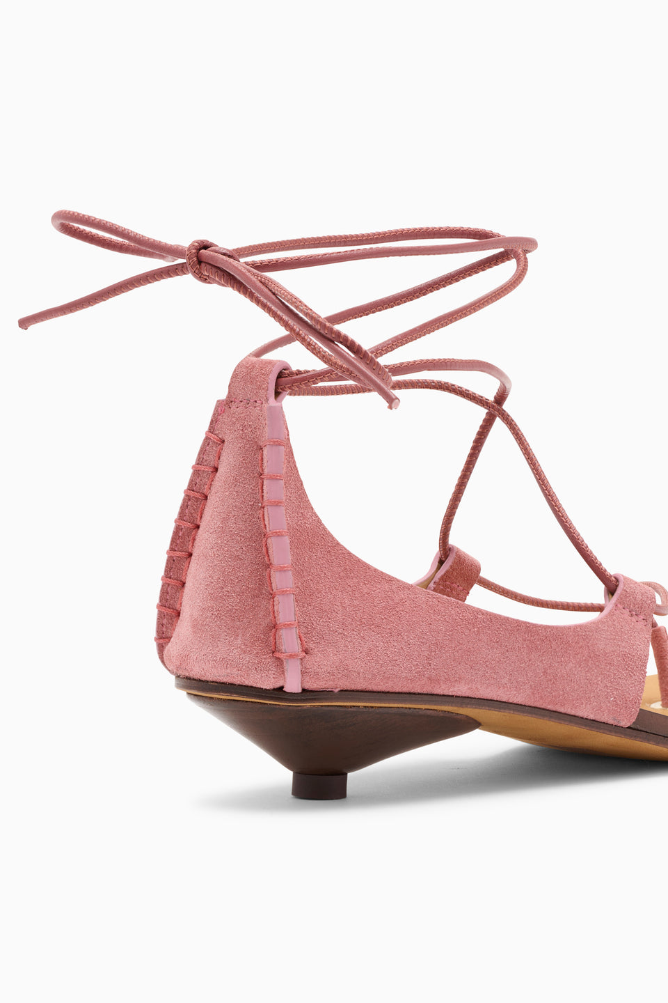 Aves Bare Kitten Heel Sandal - Fig