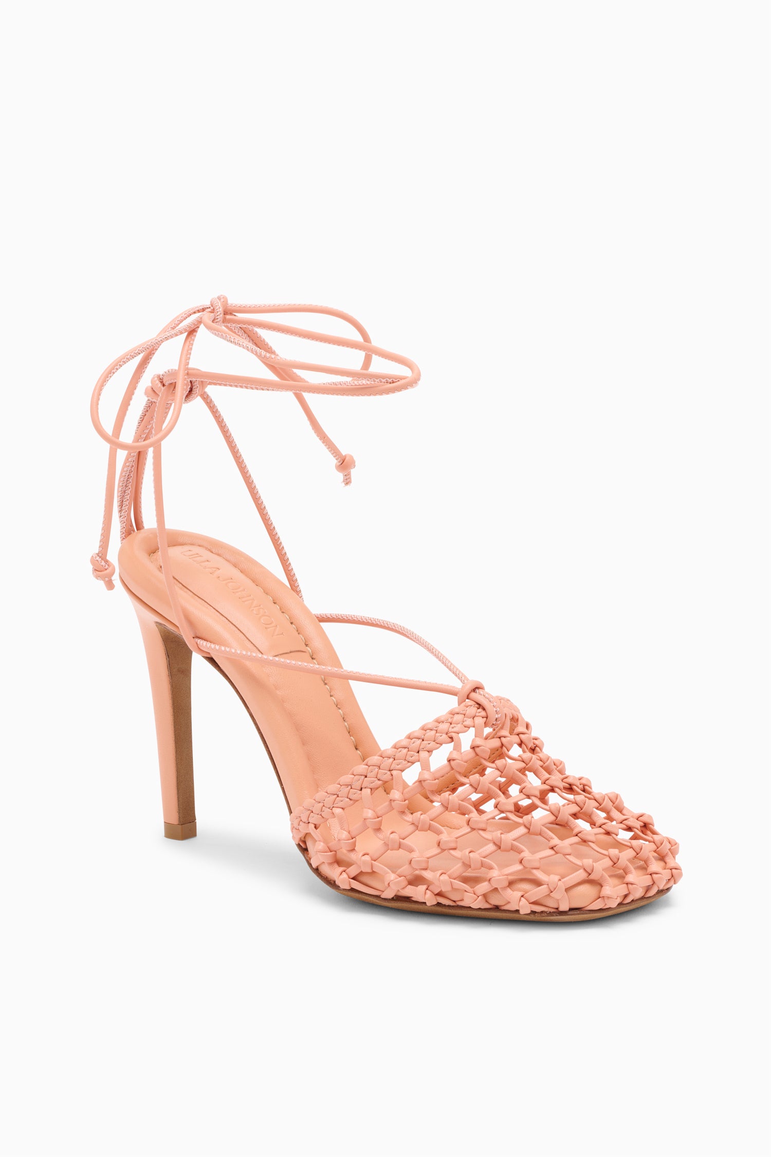 Gracie Hand Knotted High Heel - Blush